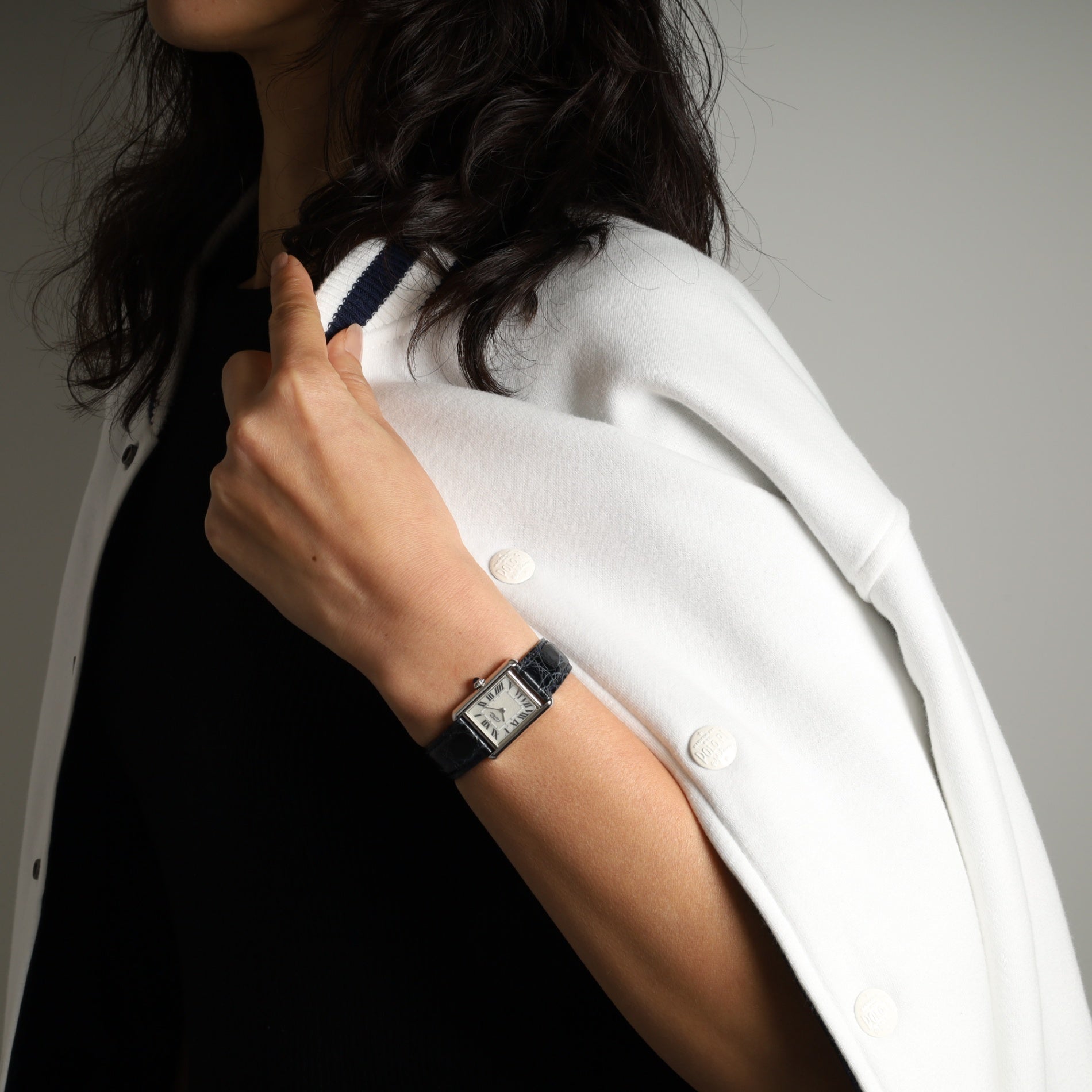 Cartier Must Tank MM QZ Silver Roman Box