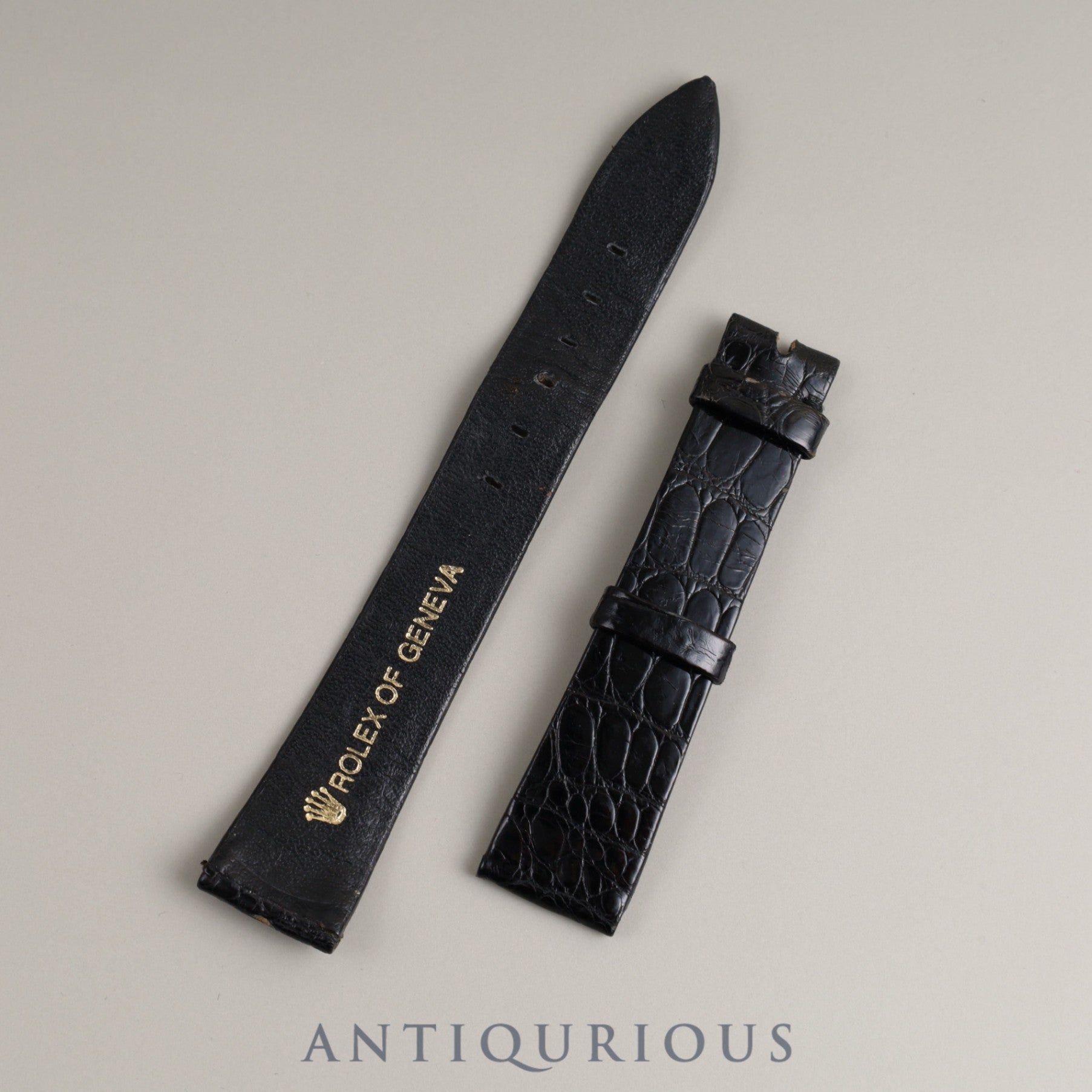 ロレックス チェリーニ 5112/8 手巻き Cal.1601 18KYG 革 純正尾錠(750)グレー文字盤 N番 1991年 保証書(1993年)