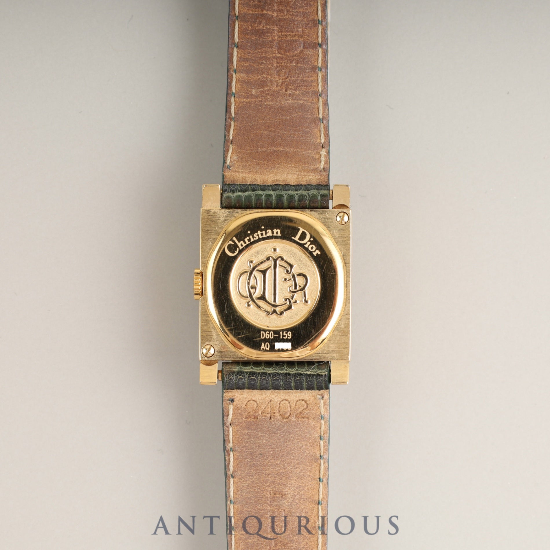 クリスチャンディオール ラ パリジェンヌ D60-159 クォーツ GP 純正革ベルト 純正尾錠(GP) ホワイト文字盤 オーバーホール済み