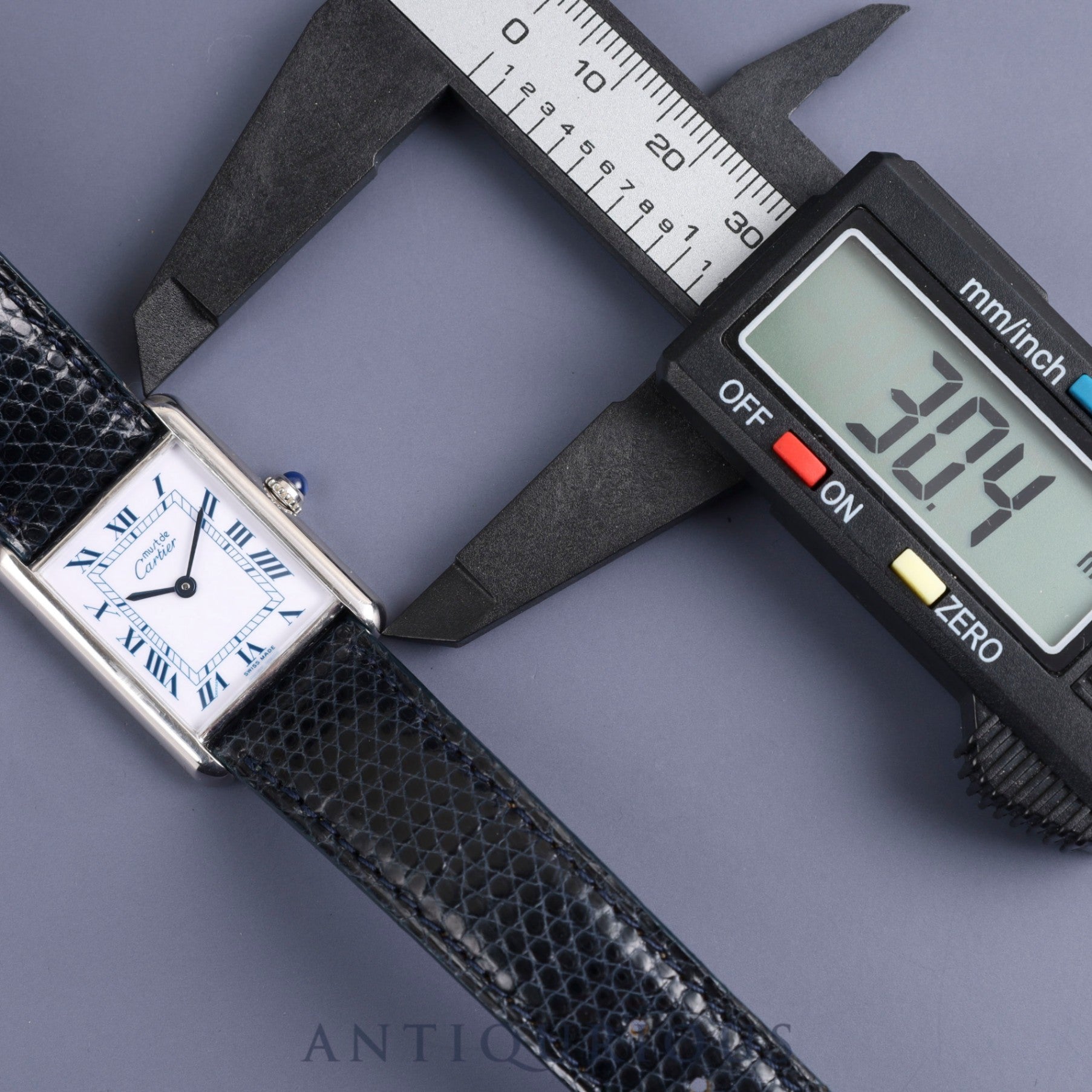 Cartier Must Tank LM 690006 Quartz Cal.690 SV925 Genuine leather strap Genuine buckle (SS) White Roman dial Overhauled and refinished to like new