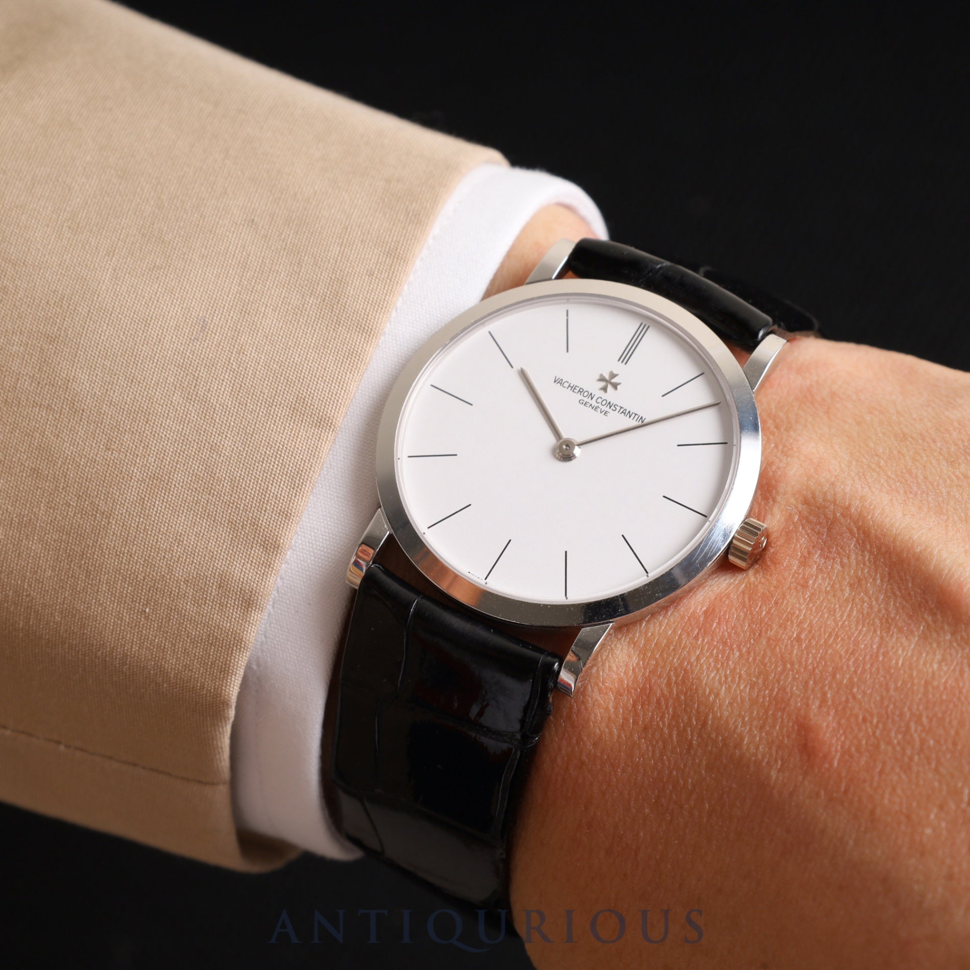 Vacheron Constantin Patrimony 33093/3 Manual winding Cal.1003/2 750 Genuine leather strap Genuine buckle (750) White dial Box Case Overhauled