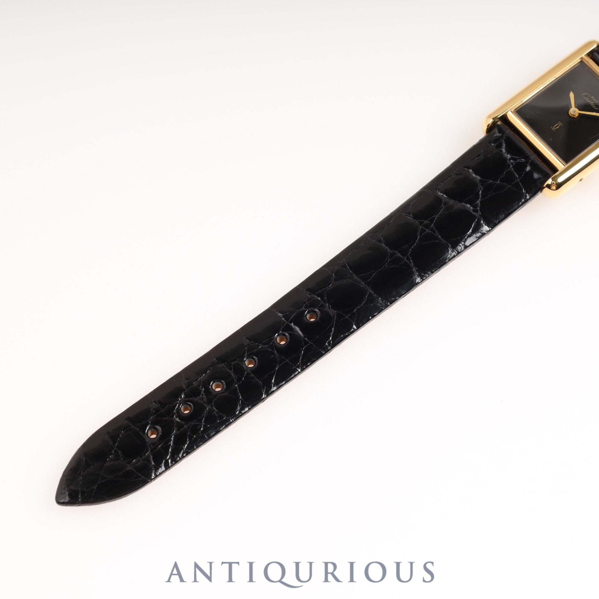 カルティエ マストタンクSM 手巻き ブラックオニキス文字盤