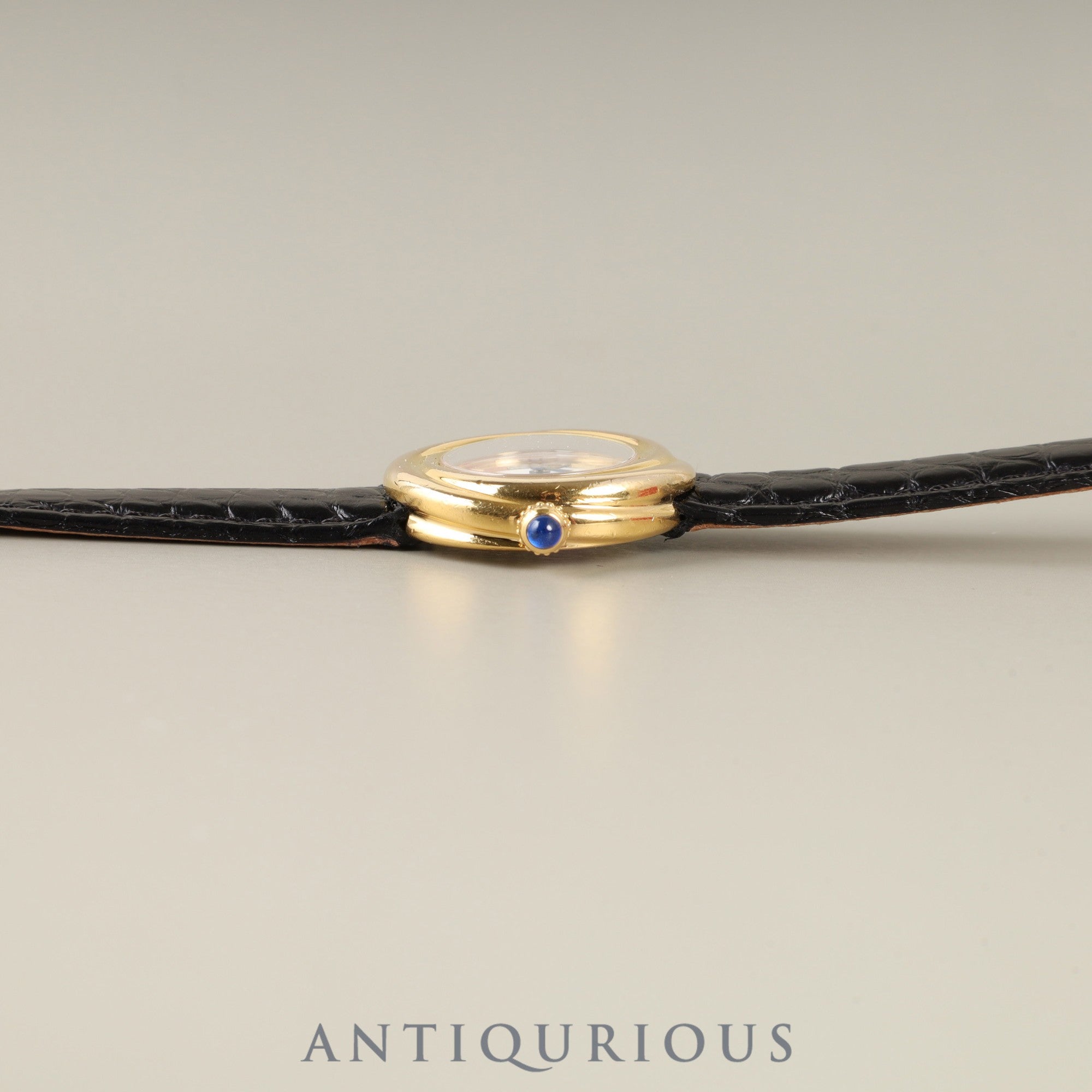 Cartier Must Trinity W1010644 / 2735 Quartz Caliber - SV925 Leather Genuine D-buckle (GP) Trinity Dial Box Completely serviced at a Cartier boutique