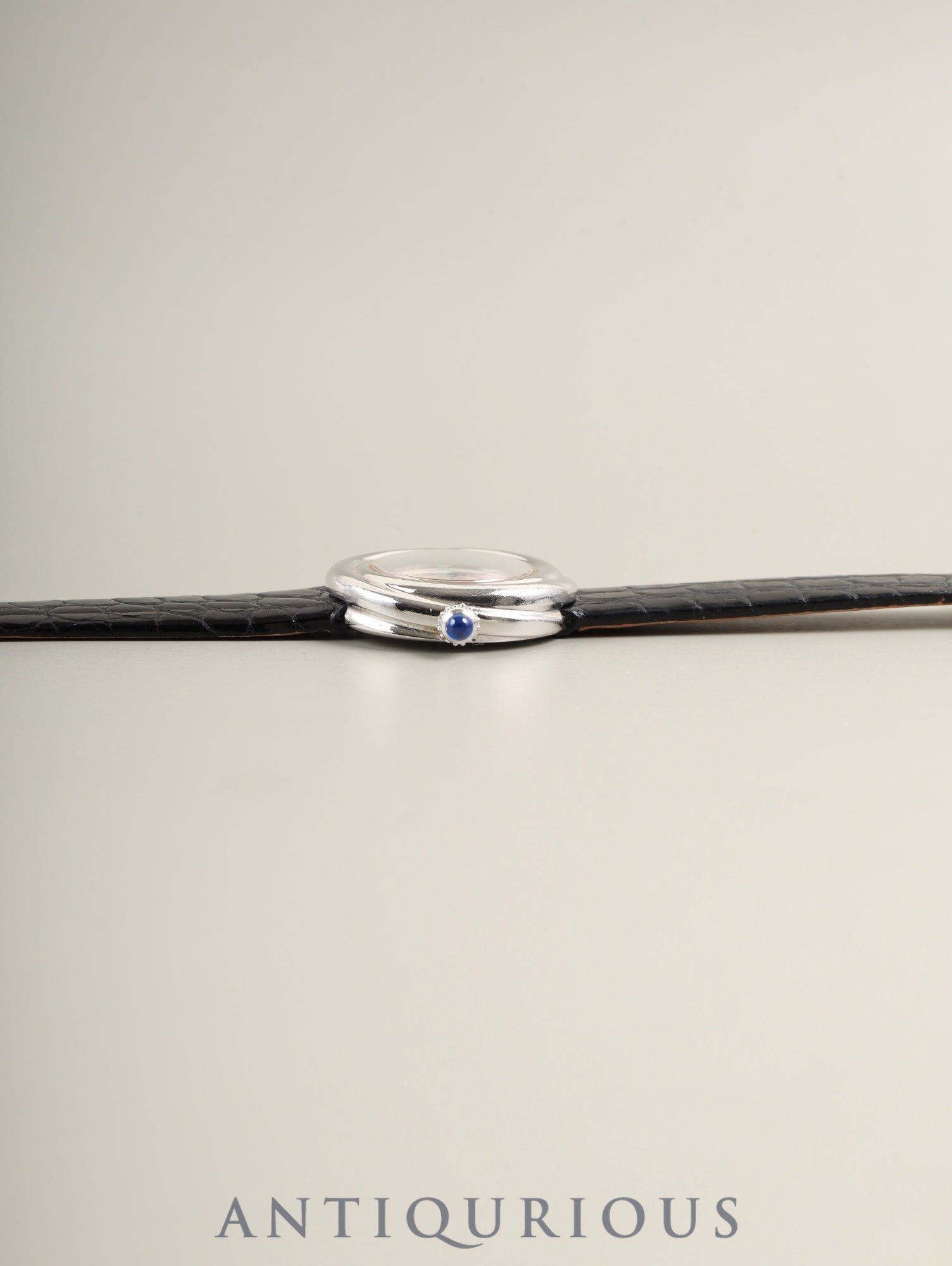 Cartier Must Trinity W1014945 / 2439 Quartz Cal.157 SV925 Leather Original pin buckle (SS) Silver Roman dial (SWISS MADE) Overhauled