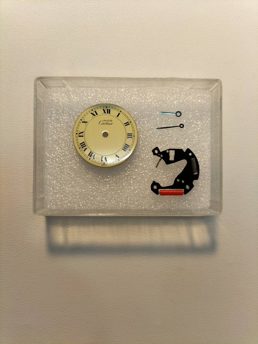 カルティエ マスト ヴァンドーム VLC SM 590004 クォーツ Cal.690 SV925 純正革ベルト 純正尾錠(GP) アイボリーローマン文字盤 オーバーホール済み