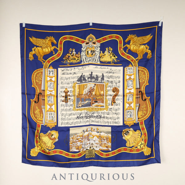 エルメス スカーフ カレ90 ザルツブルグにて SILK100%