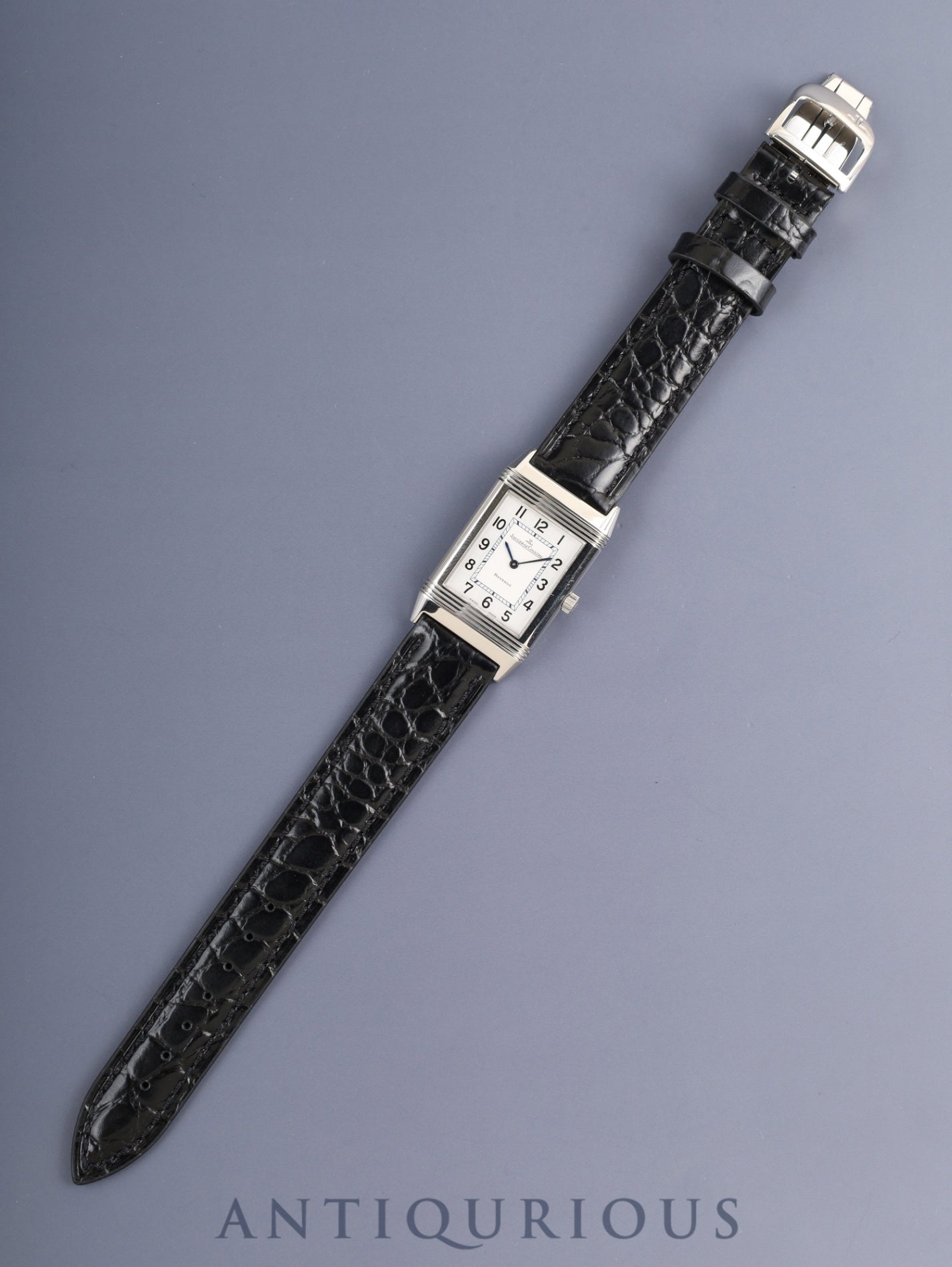 ジャガー・ルクルト レベルソ クラシック 252.8.86 / Q2508410 手巻き Cal.846/1 SS 革 純正バックル(SS) シルバーアラビア文字盤 オーバーホール済み