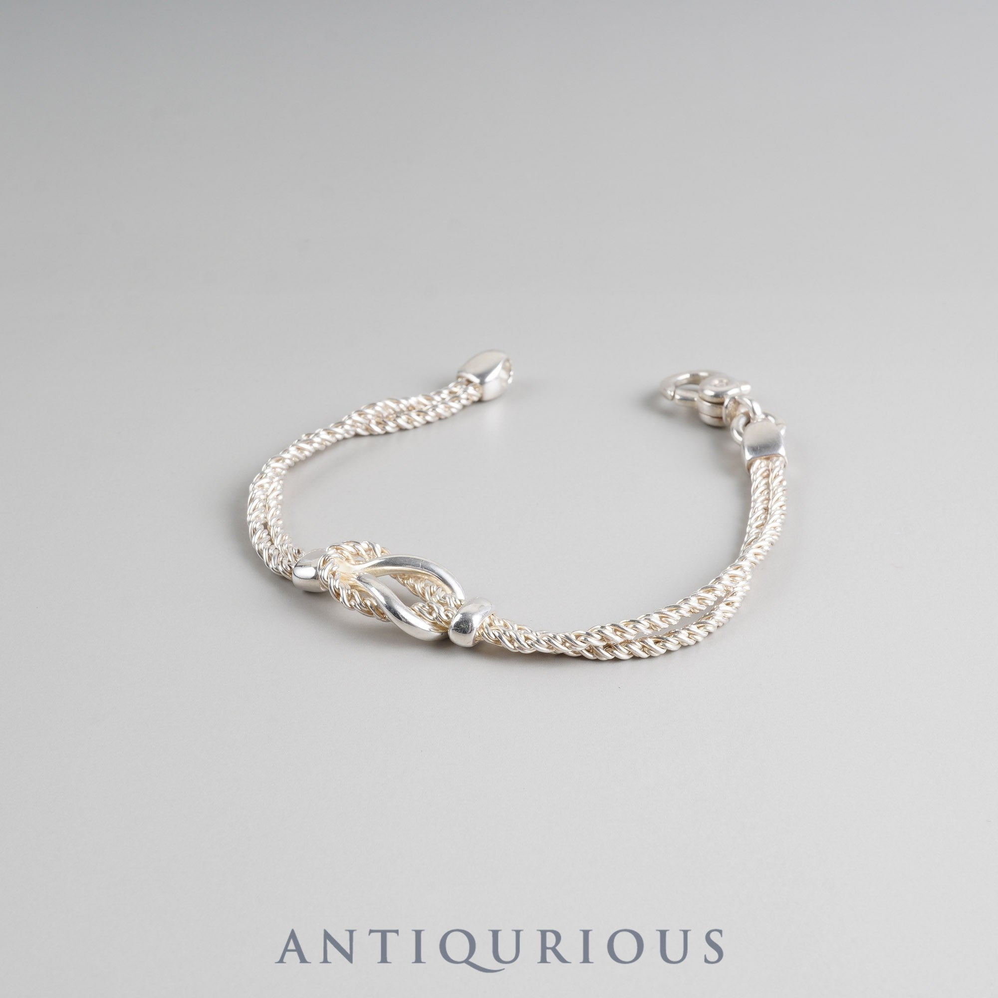 ティファニー ブレスレット センターノットダブルロープ SV925