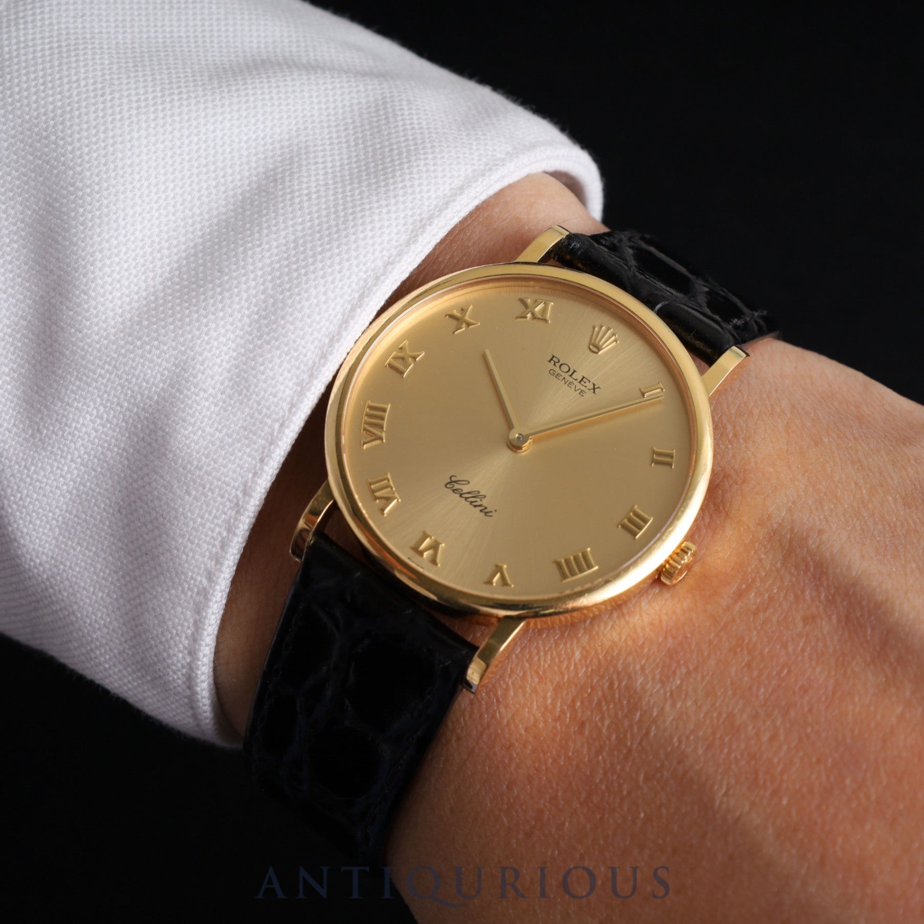 Rolex Cellini 5112 Manual winding Cal.1602 750 Leather Genuine buckle (750) Champagne dial N series (1991) Overhauled