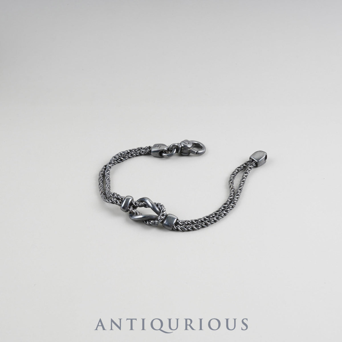 Tiffany Bracelet Center Knot Double Rope Sterling Silver