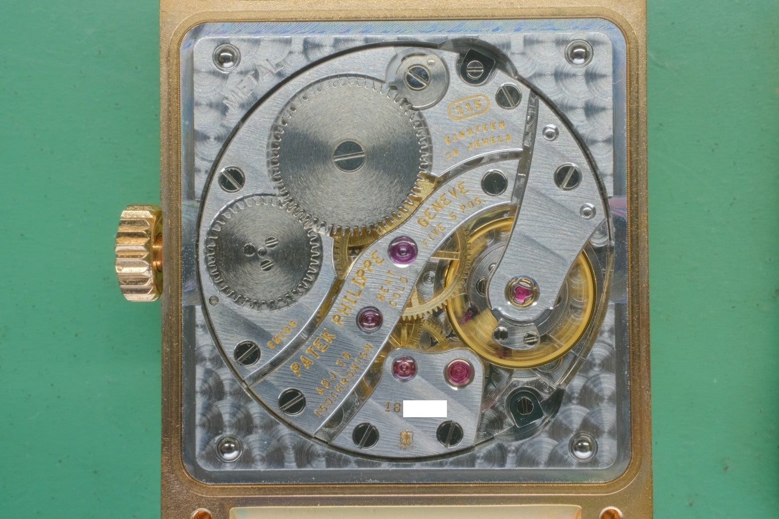 Patek Philippe Gondolo 5010R-001 Manual winding Cal.215 750 Genuine leather strap Genuine buckle (750) Silver dial Box Storage bag Overhauled