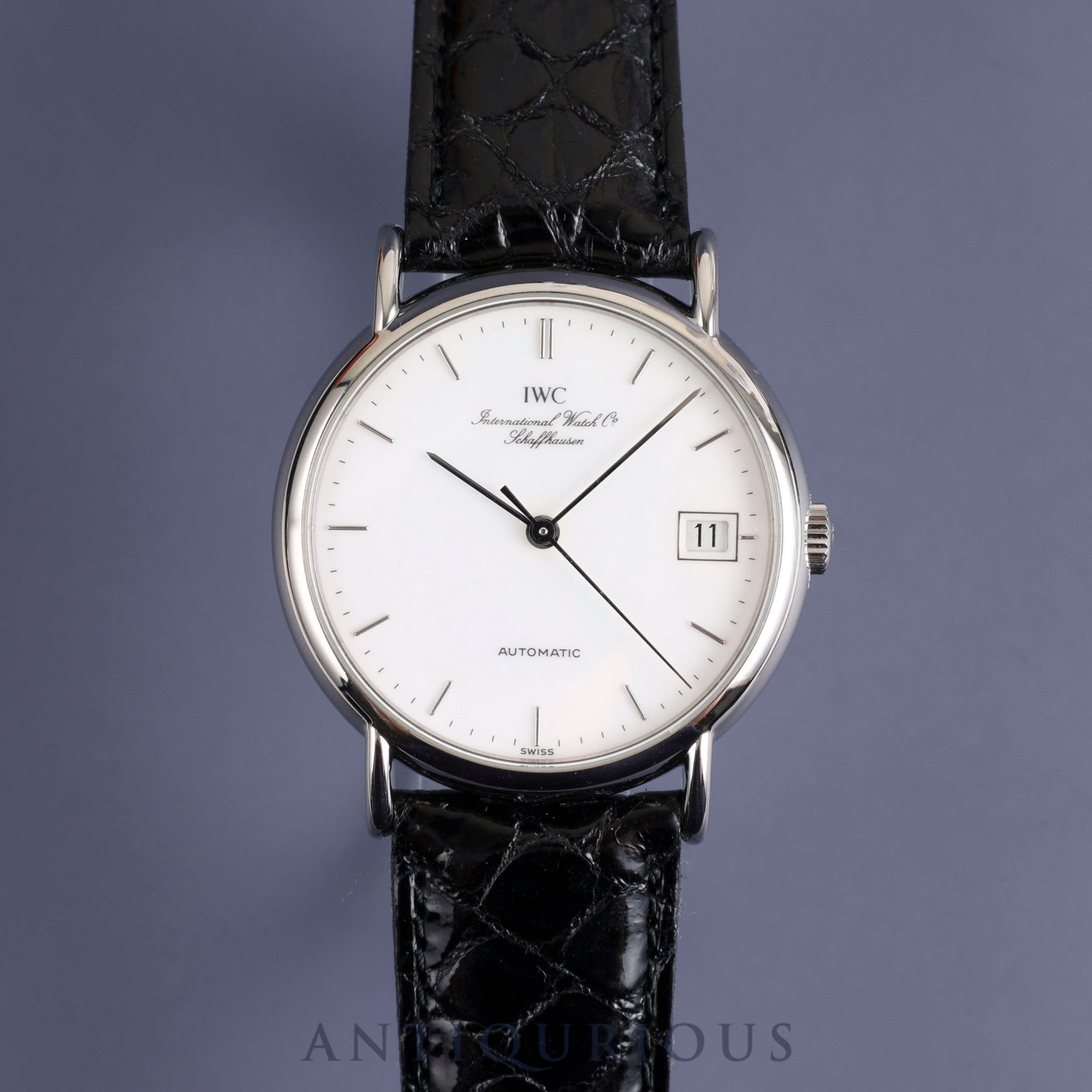 IWC Portofino 3513 1 Automatic Cal.37621 SS Leather Genuine Buckle (SS) White Dial Overhauled Portofino IWC