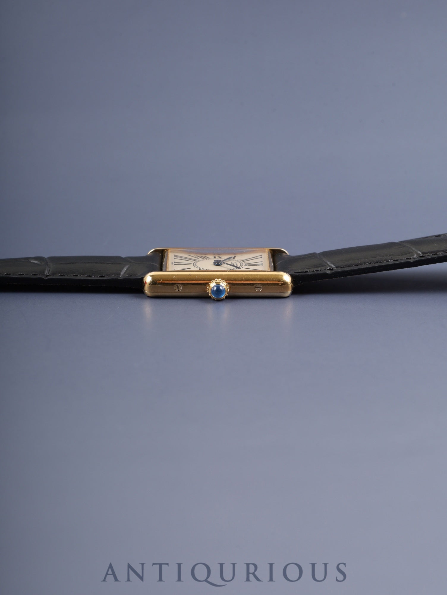 カルティエ マストタンク LM W1005654/590005 クォーツ Cal.690 SV925 革 純正Dバックル(GP)オパラン文字盤 箱 保証書(1994年)冊子 オーバーホール済み