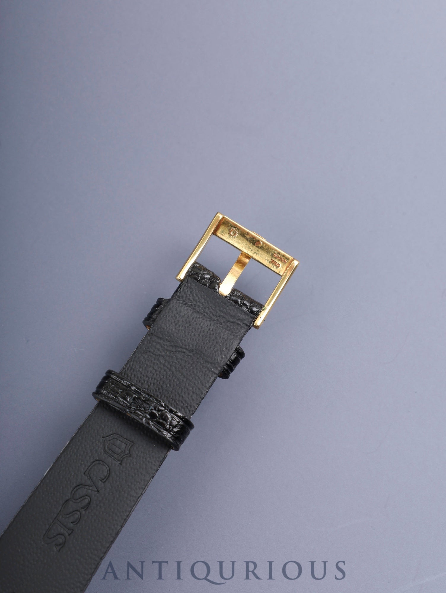 ピアジェ プロトコール 9154 手巻き Cal.9P 750YG 革 純正尾錠(750YG)ブラック文字盤 オーバーホール済み