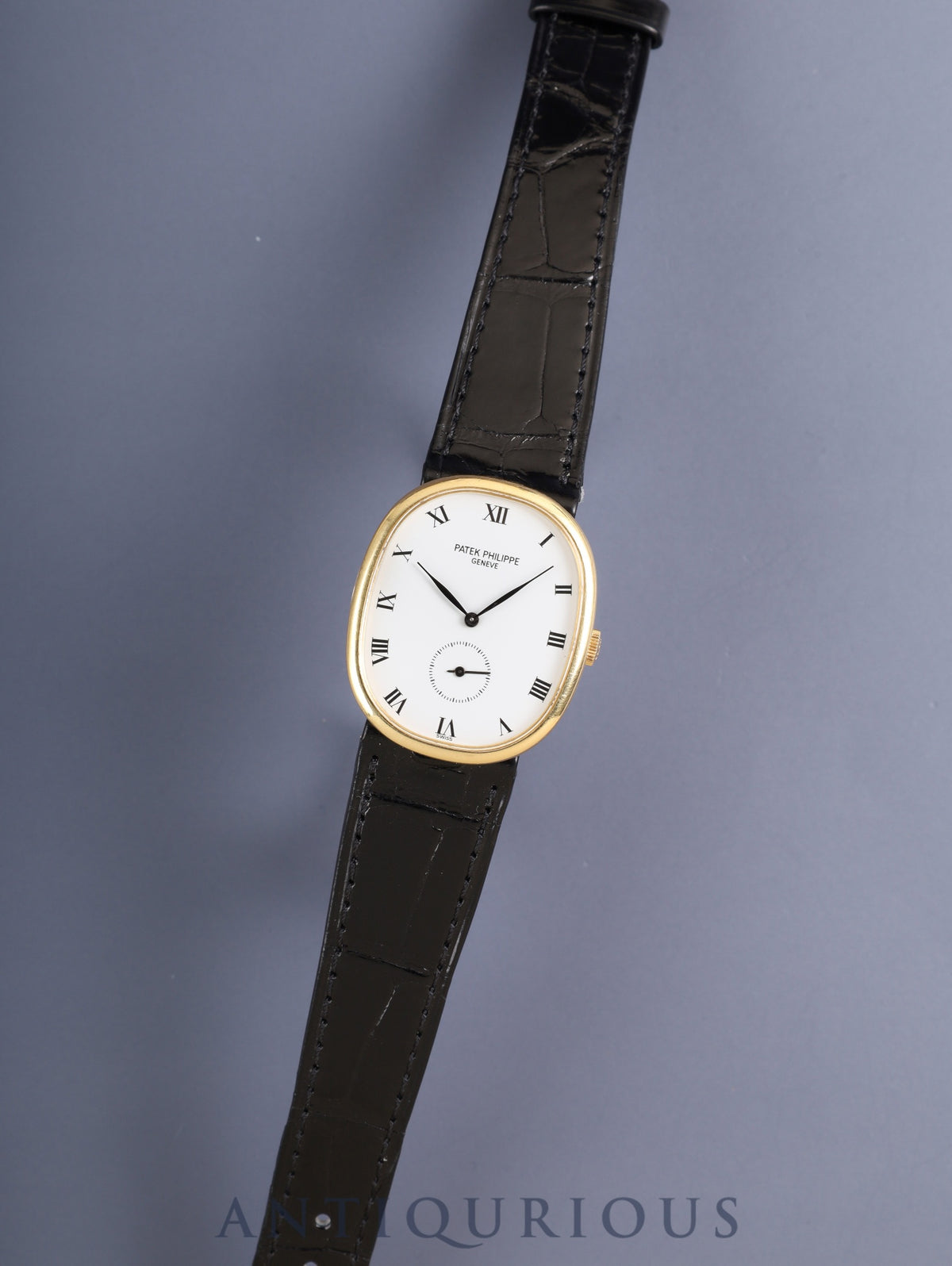 Patek Philippe Golden Ellipse 3948 Manual Winding Caliber 215 750YG Genuine Leather Strap Genuine Pin Buckle (750YG) White Dial Archive Case Card Overhauled