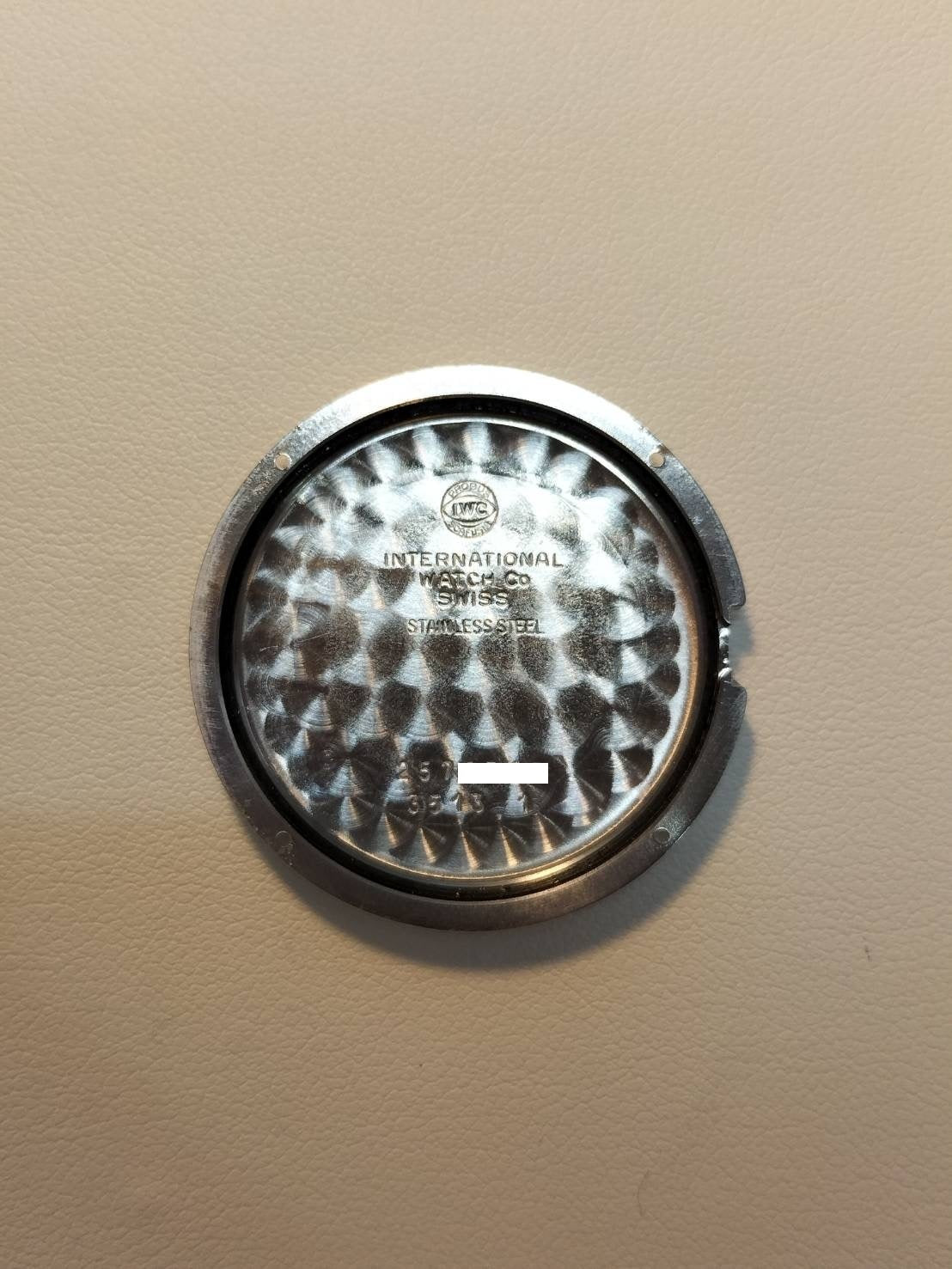 IWC Portofino IW351320 Automatic SS Leather Genuine Buckle (SS) White Dial Warranty (1995) Overhauled IWC