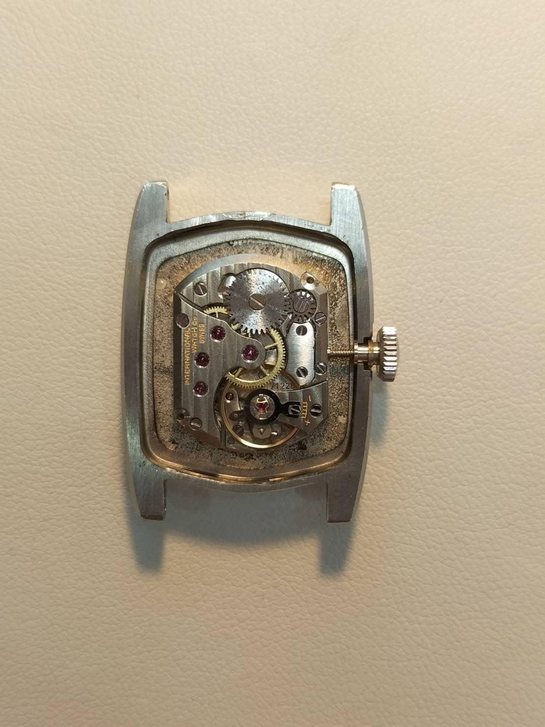 アイダブリュシー ダヴィンチライン 手巻き Cal.- SS 革 純正尾錠(SS)ブラック文字盤 オーバーホール済み