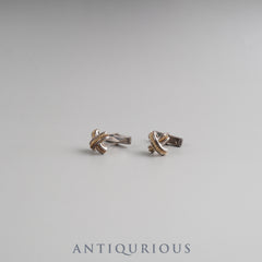 Tiffany Cufflinks Signature Cross 1992 SV925/750