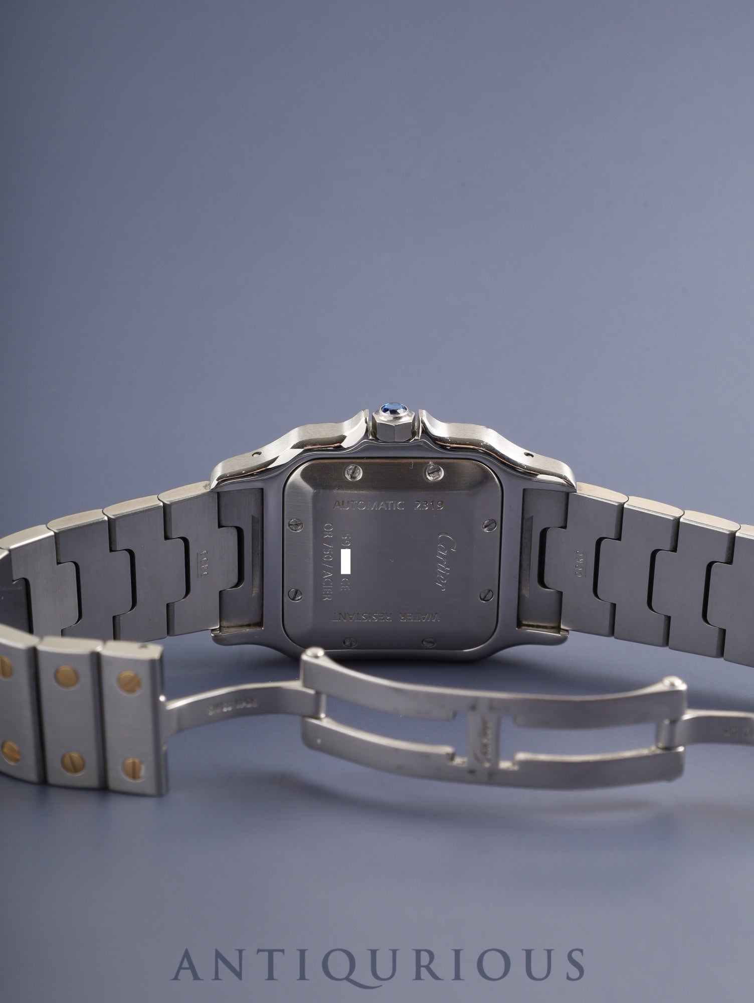 カルティエ サントス ガルベ LM W20058C4 / 2319 自動巻き SS/YG SS/YG シルバーギョーシェ文字盤 オーバーホール済み