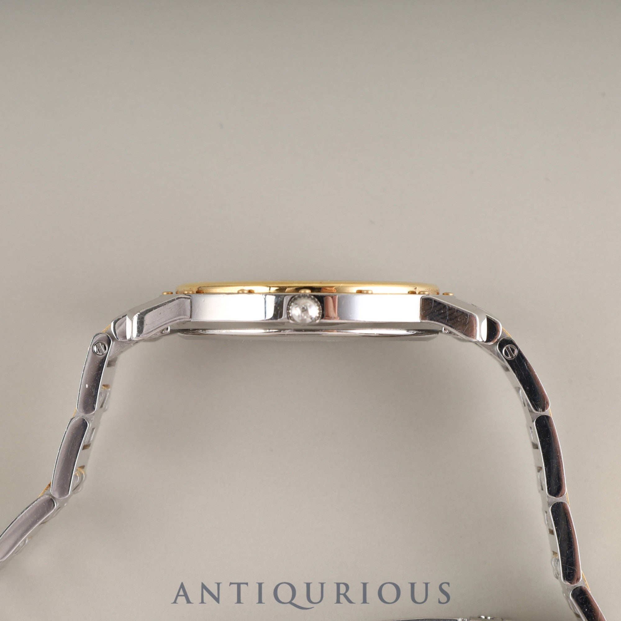 エルメス クリッパー オーバル CO1.520.220 / 3280 クォーツ Cal.976.001 SS/GP ホワイトギョーシェ文字盤 箱 保証書 (2008年)オーバーホール済み