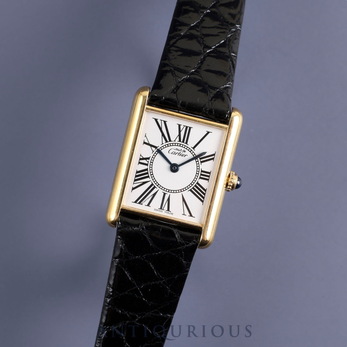 Cartier Must Tank LM 590005 Quartz SV925 Leather Opalan Dial Complete service (full maintenance) completed at Cartier boutique