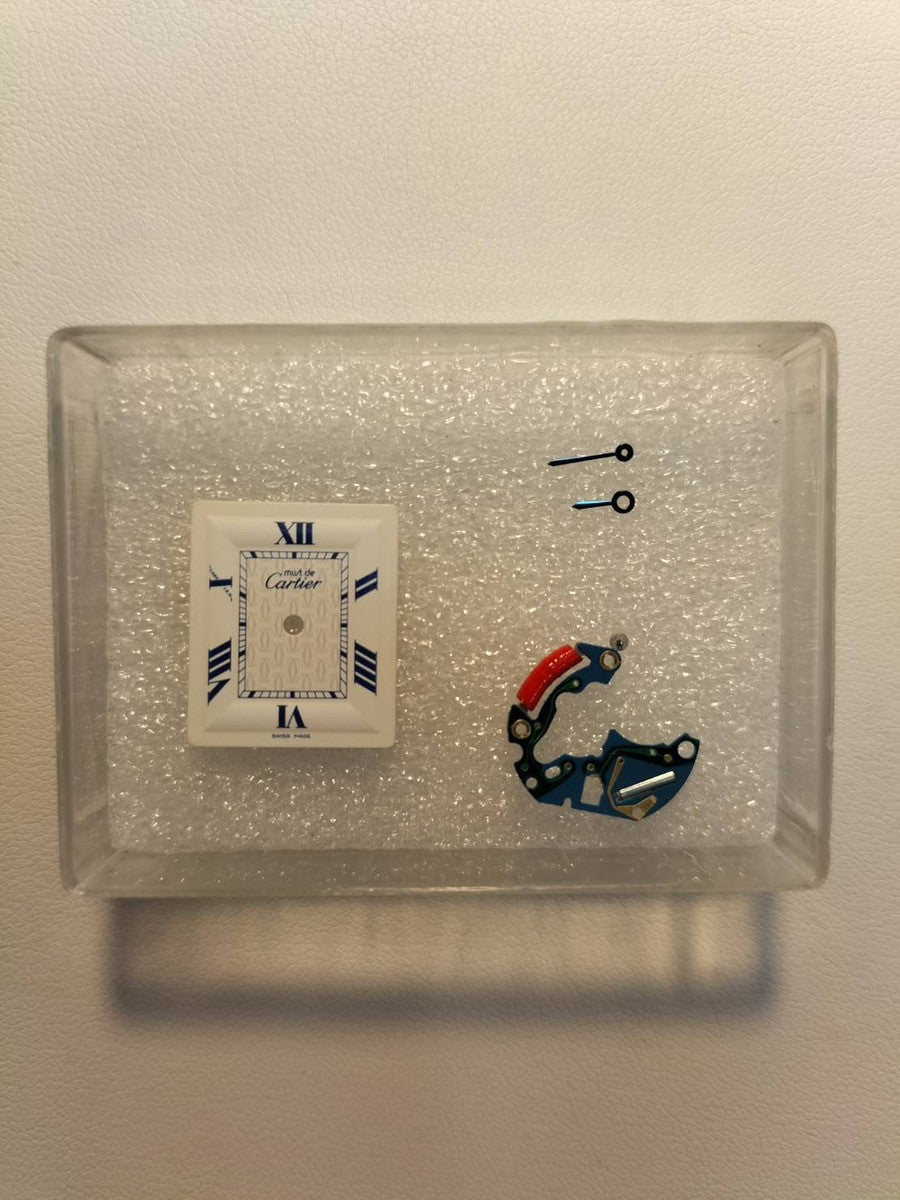 カルティエ マストタンク MM W1014054 / 2416 クォーツ Cal.057 SV925 革 純正Dバックル(SS) ホワイト飛びローマンCC文字盤 1999年頃~2003年頃 オーバーホール済み