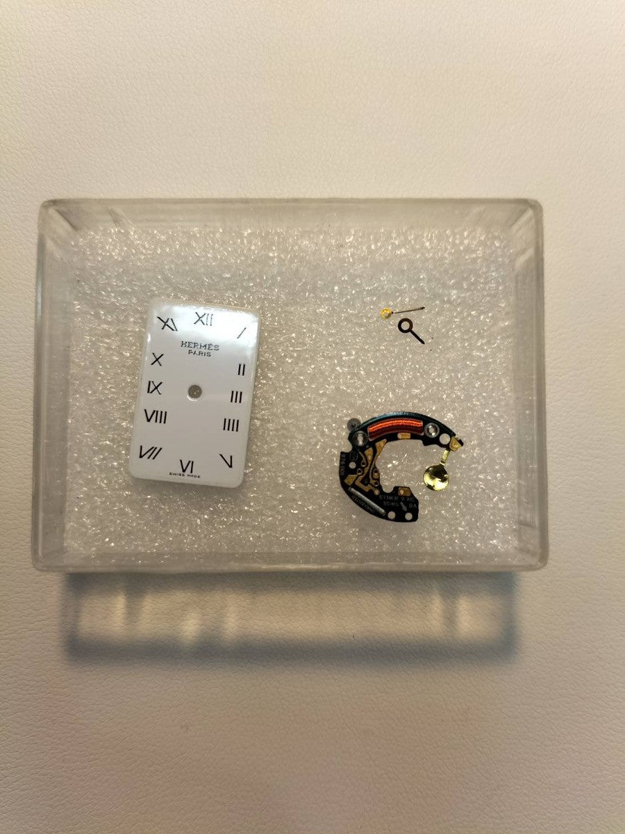 エルメス クロアジュール CR1.240 クォーツ Cal.976.001 SS/GP SS/GP ホワイト文字盤 オーバーホール済み