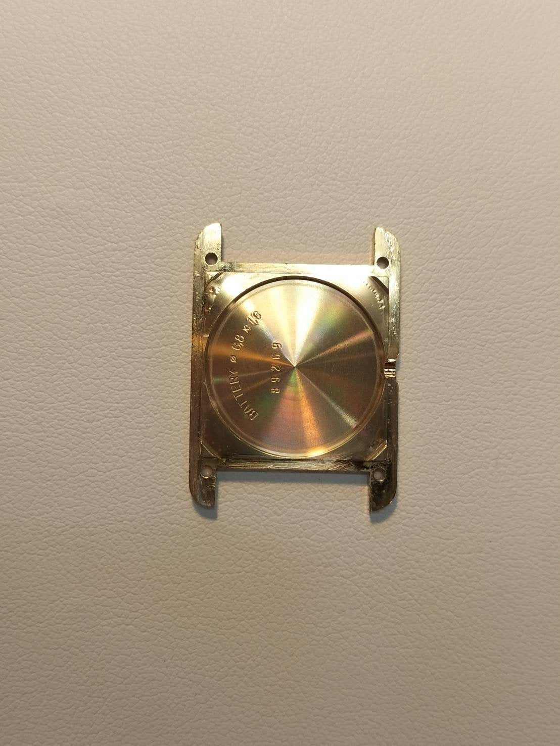 Cartier Must Tank SM W1005554 / 5057001 Quartz Cal.057 SV925 Leather Genuine D-buckle (GP) Opalan dial Genuine replacement belt Box Warranty (1992) Overhauled