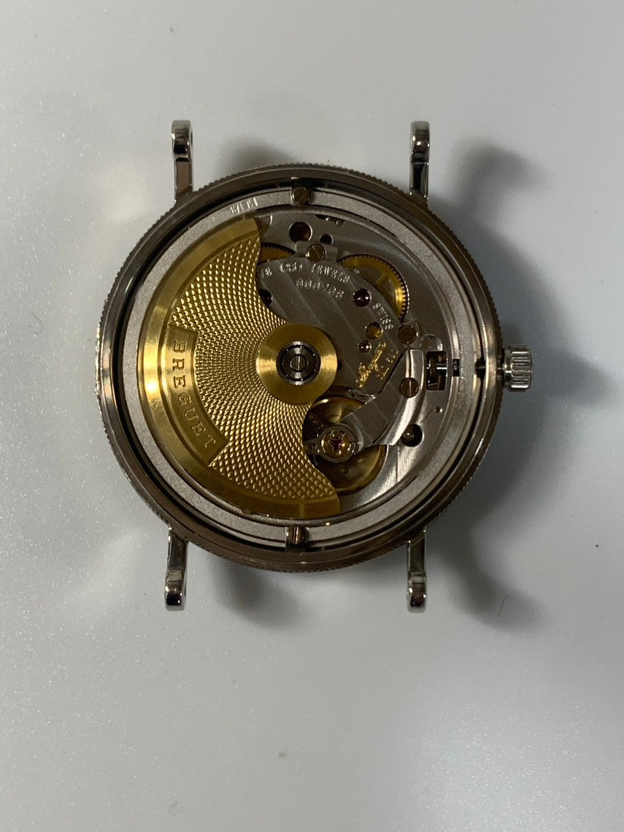 ブレゲ クラシック ツインバレル 5910BB.15.984 自動巻き Cal.591 750WG 純正革ベルト 純正尾錠(750WG)シルバー文字盤 箱 冊子 保証書(2002年)オーバーホール済み