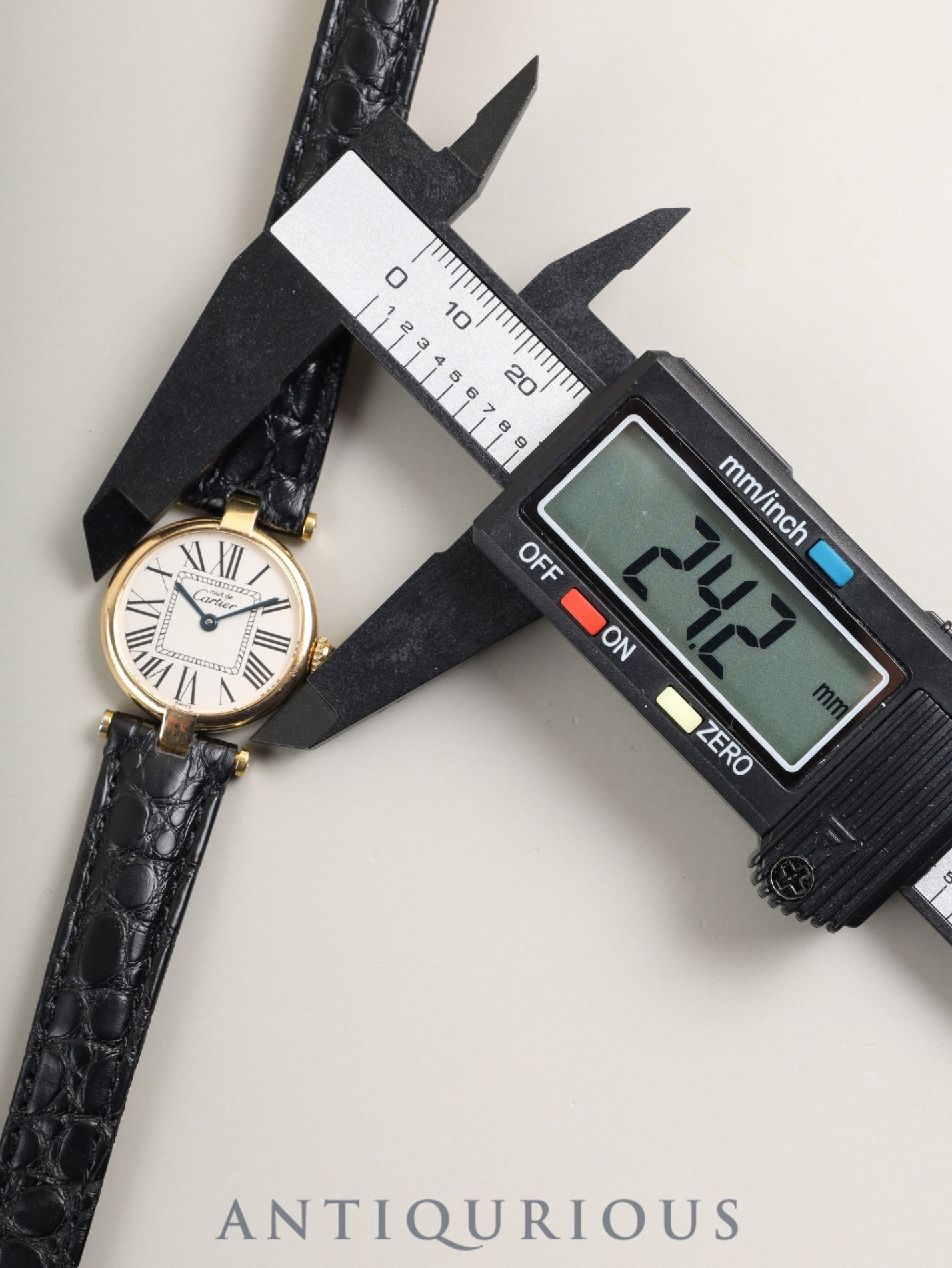 カルティエ マスト ヴァンドーム VLC SM W1005354 / 590004 クォーツ Cal.90 SV925 革 純正Dバックル(GP)オパラン文字盤 箱 冊子 保証書(1995年) オーバーホール済み