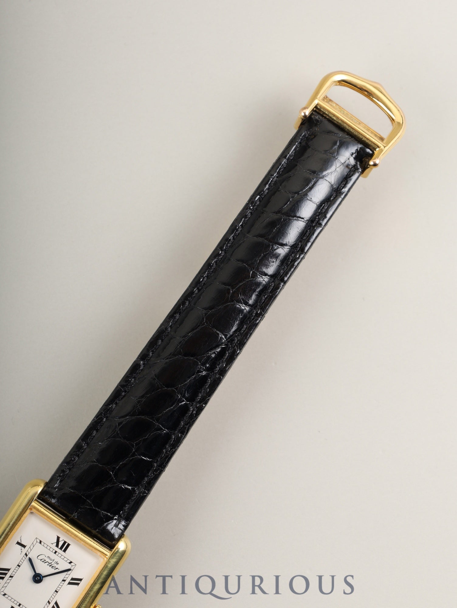 カルティエ マストタンク MM W1013654 / 2415 クォーツ Cal.057 SV925 革 純正Dバックル(GP) ホワイト飛びローマン文字盤(SWISS MADE表記) 新品仕上げ済み オーバーホール済み