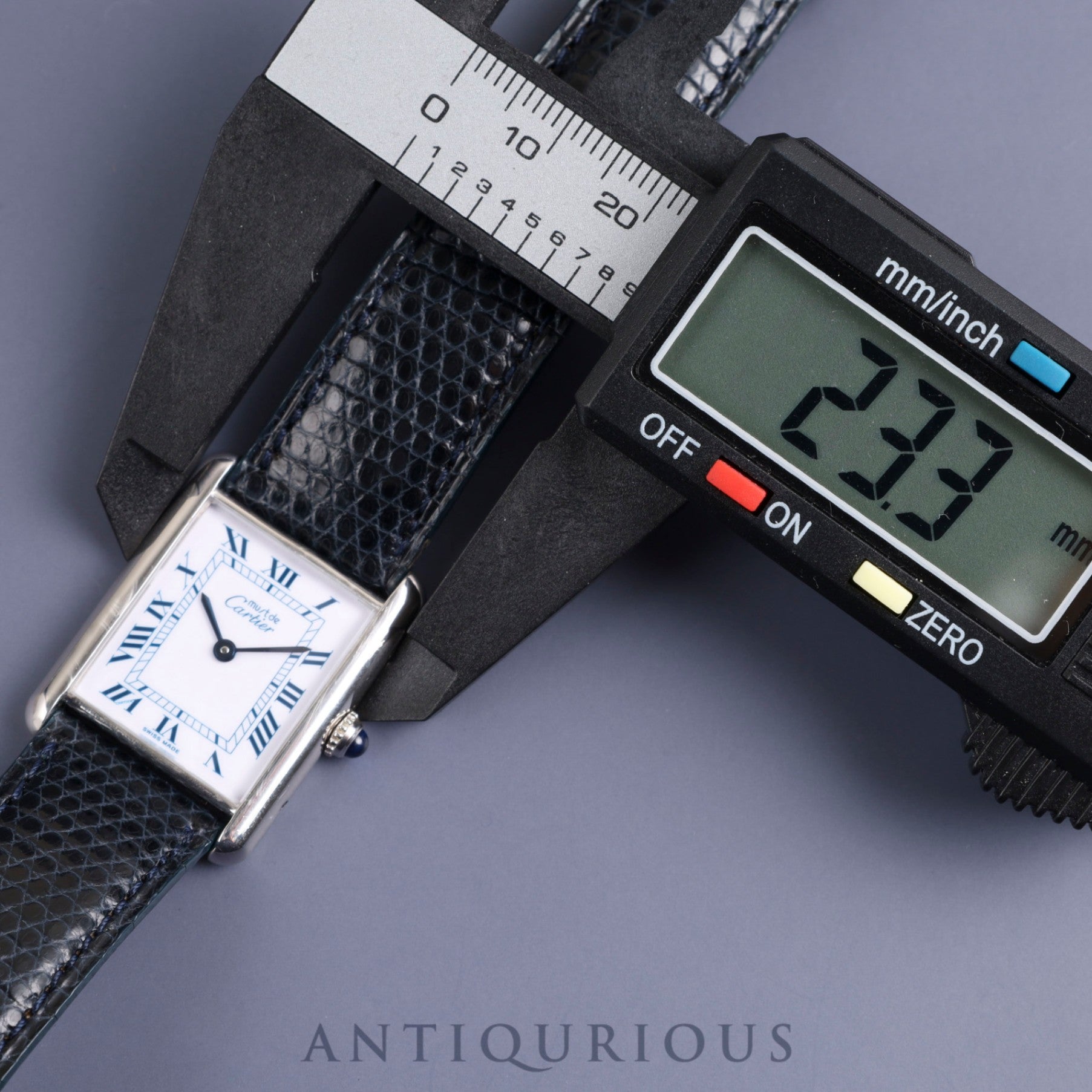 Cartier Must Tank LM 690006 Quartz Cal.690 SV925 Genuine leather strap Genuine buckle (SS) White Roman dial Overhauled and refinished to like new