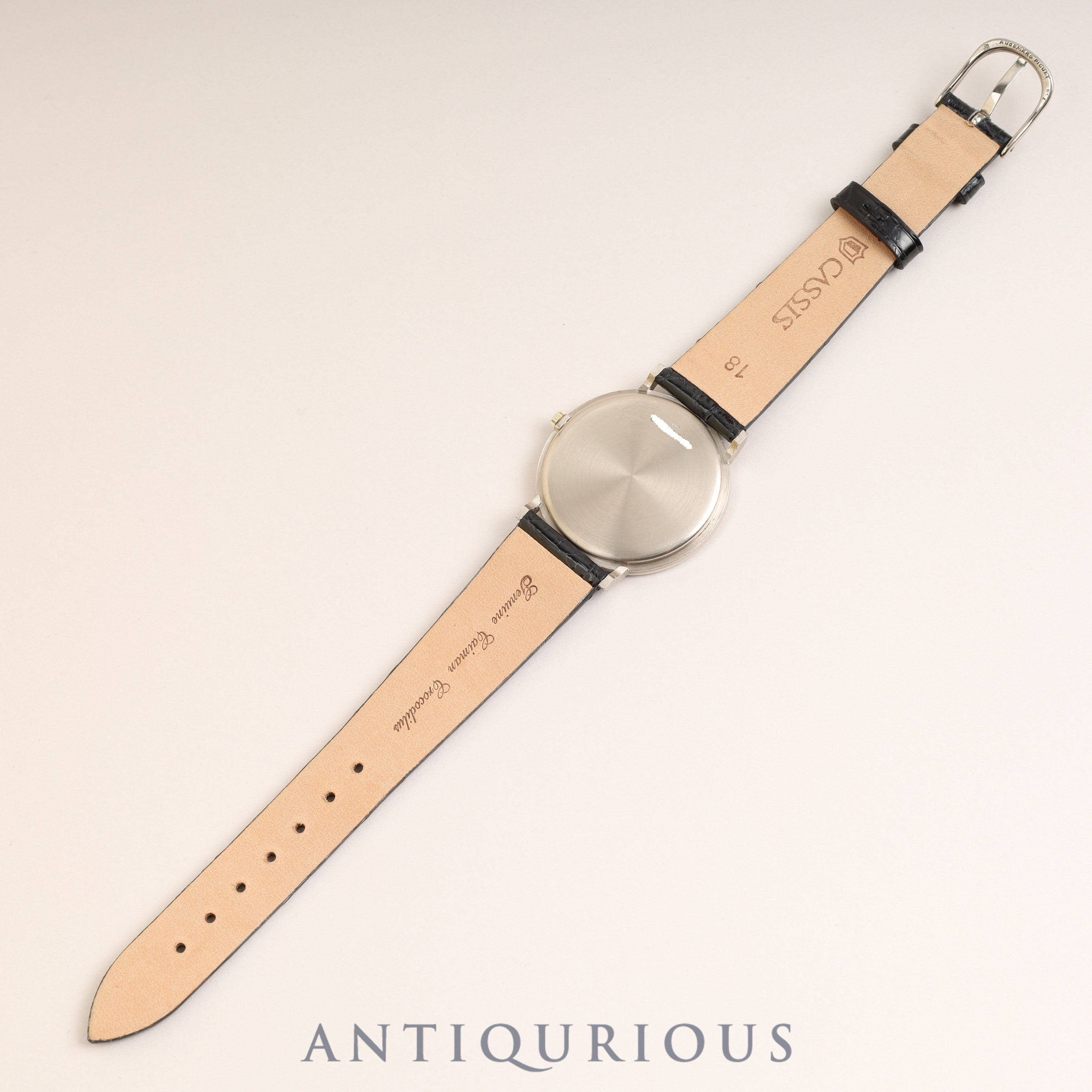 Audemars Piguet Extra Flat Hand-wound Cal.2090 750 Leather Genuine Buckle (750) White Dial 33.3mm 1976-1979