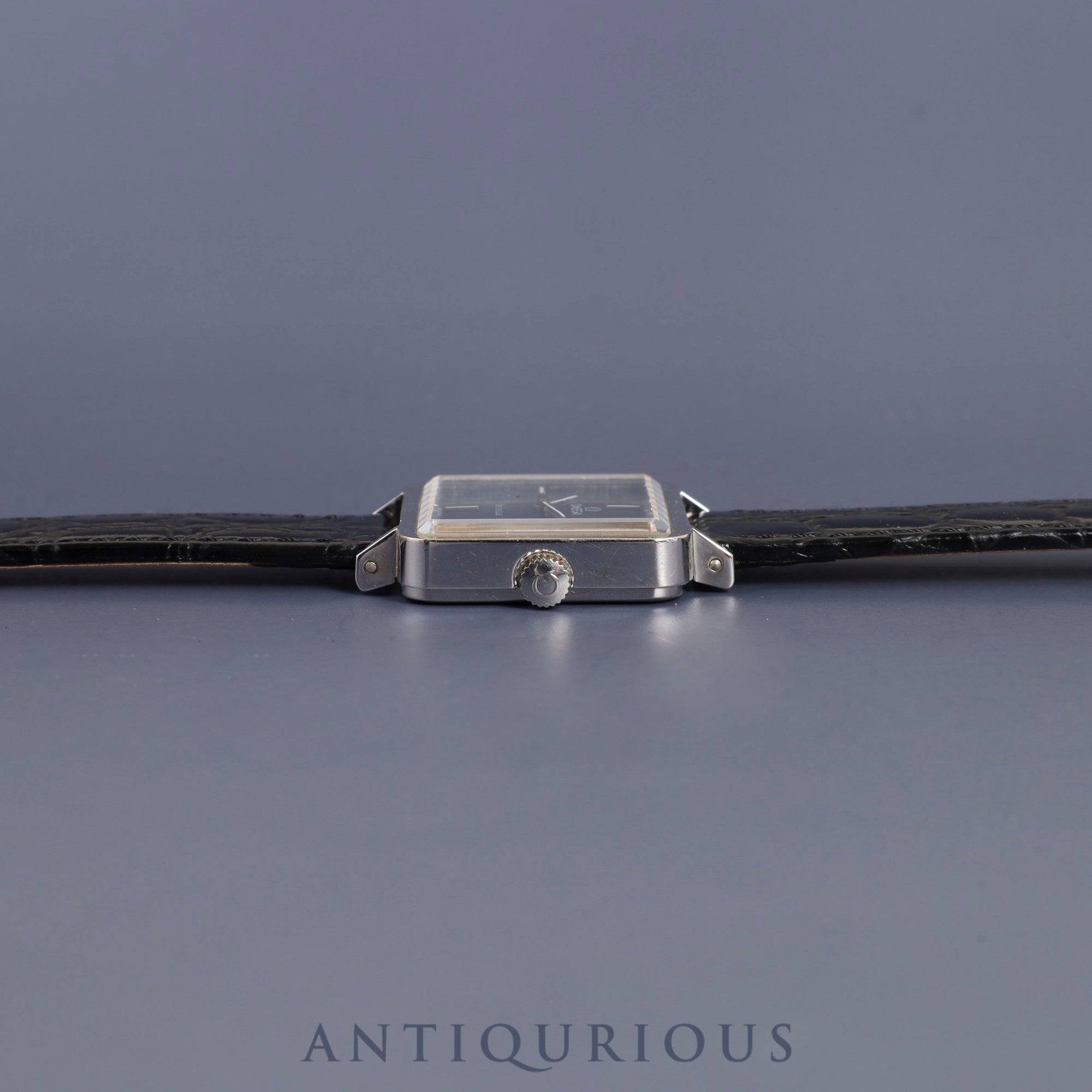 オメガ デ・ヴィル 511.0375 手巻き Cal.625 SS 革 純正尾錠(SS)ネイビー文字盤 オーバーホール済み