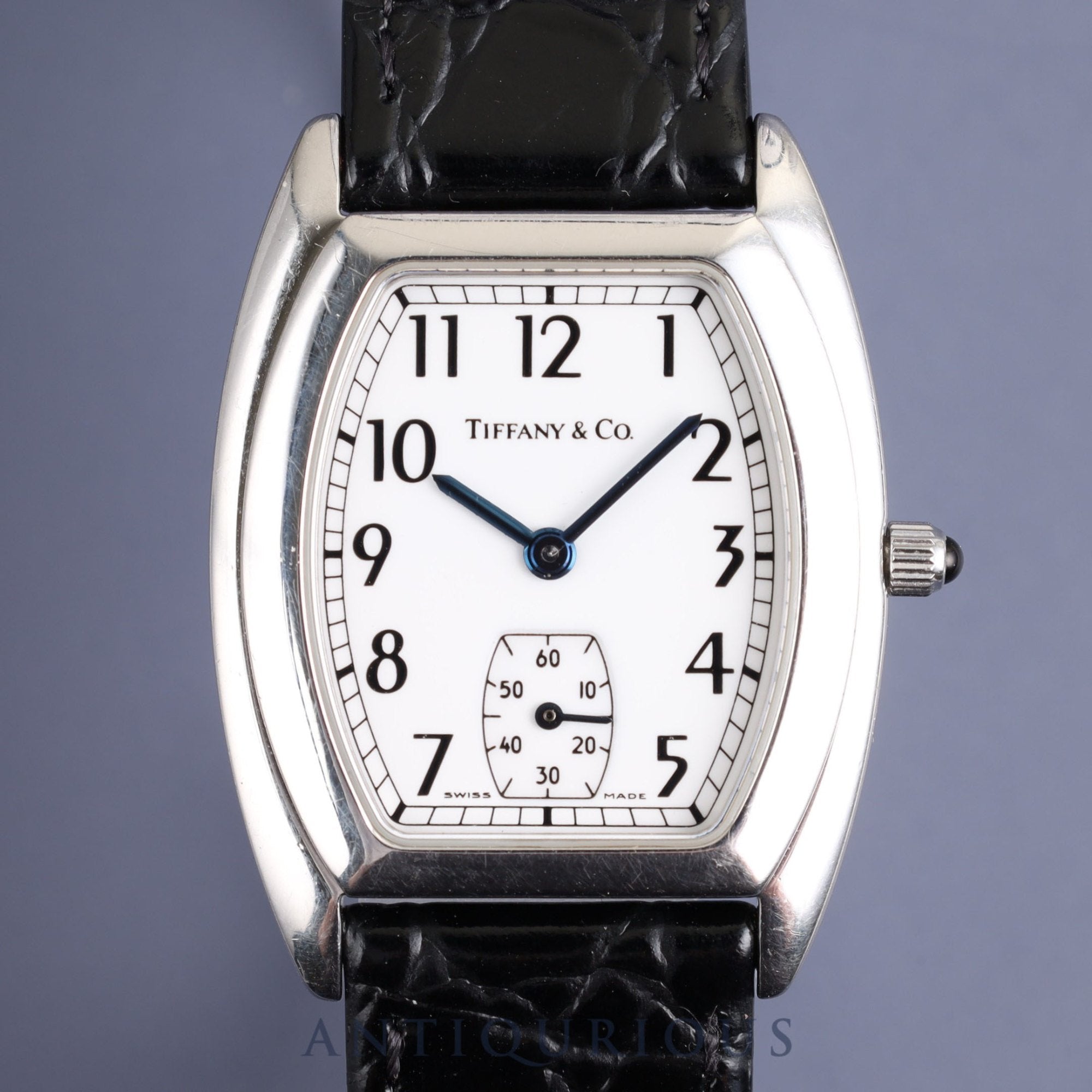 ティファニー クラシックトノー スモールセコンド 515.1016 クォーツ Cal.980.163 SS 革 純正尾錠(SS)ホワイト文字盤 オーバーホール済み