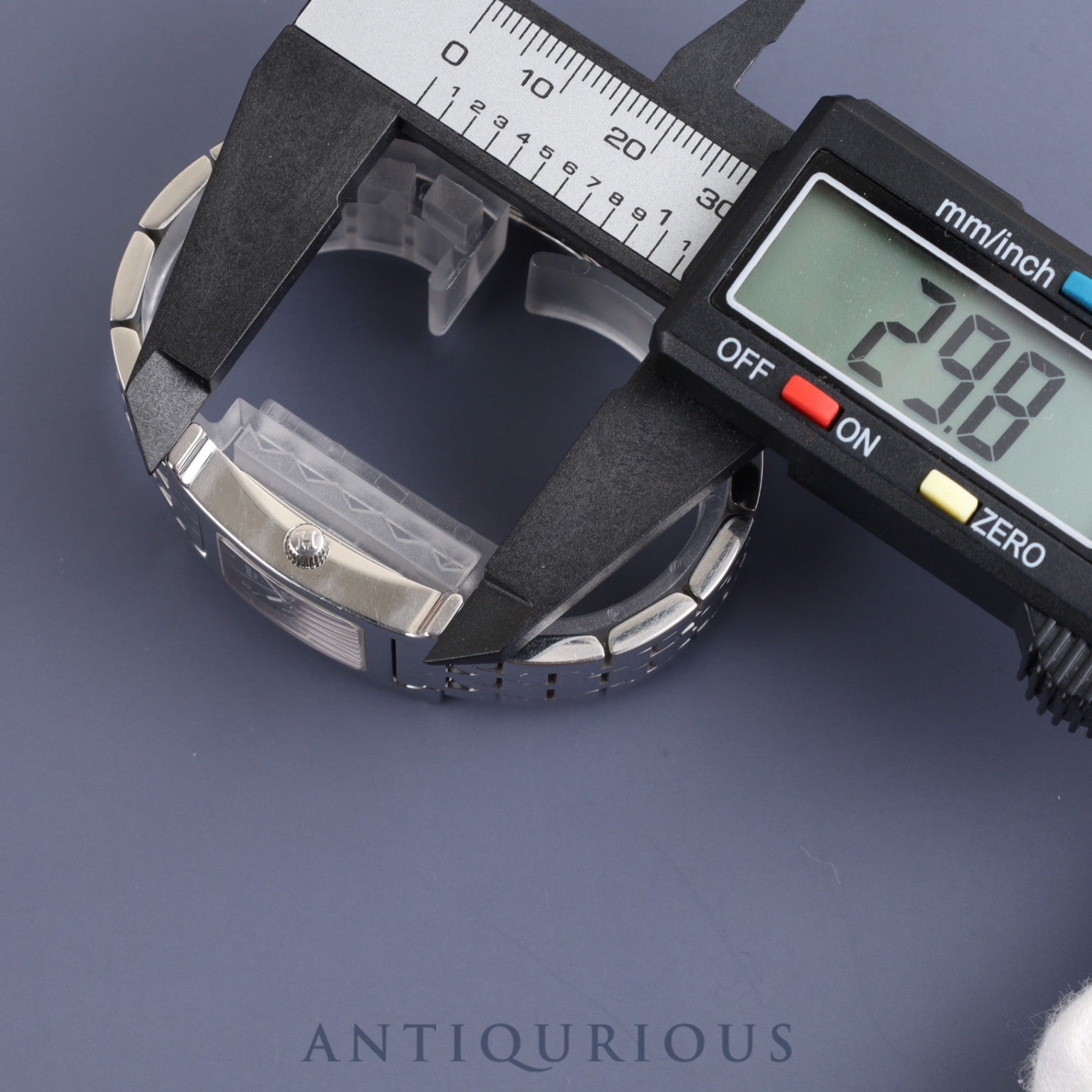 エルメス Hウォッチ HH1.210 クォーツ SS SS ブラックギョーシェ文字盤 オーバーホール済み