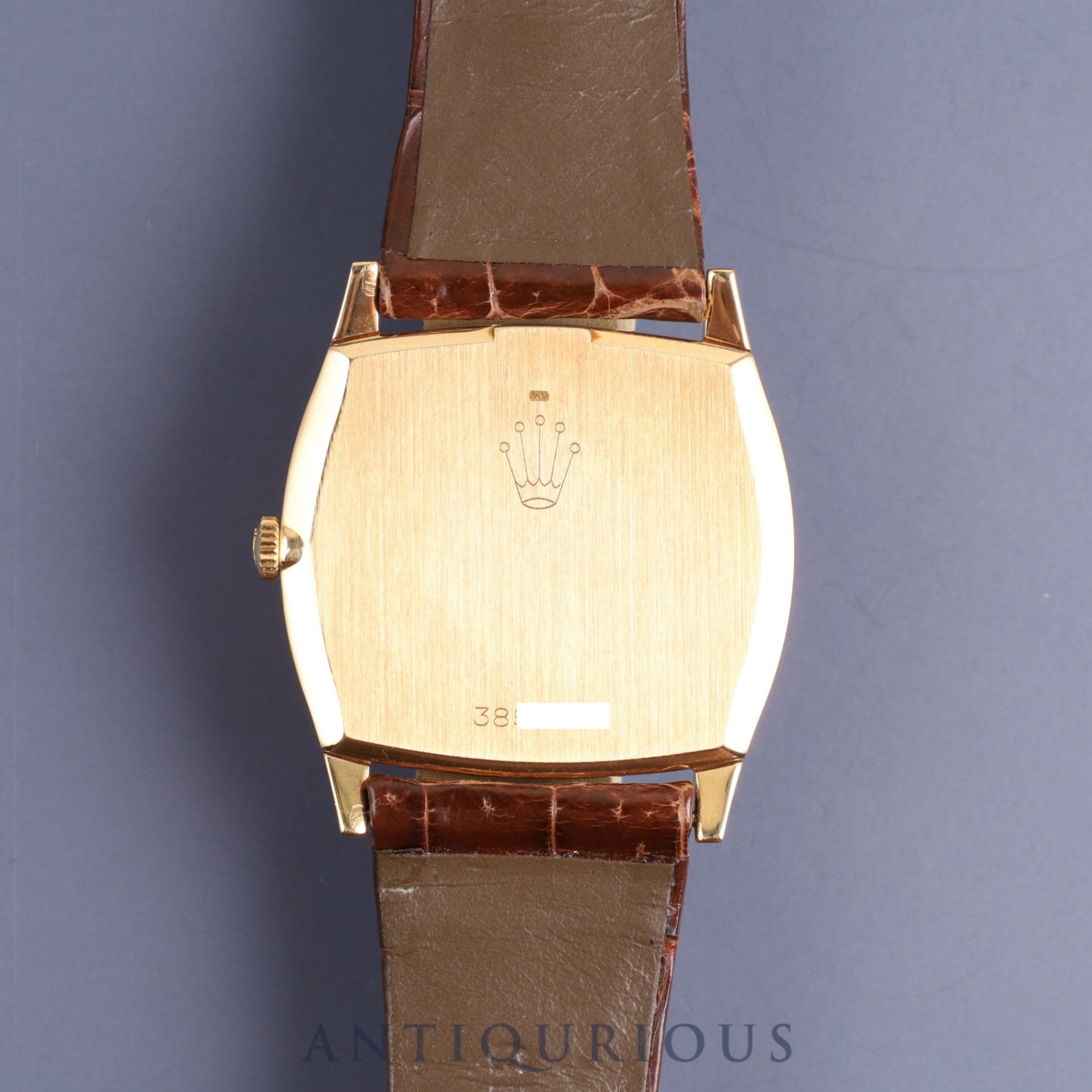 ロレックス チェリーニ 3805 手巻き Cal.1600 750 純正革ベルト 純正尾錠(GP)シャンパン文字盤 38番 1973年 オーバーホール済み