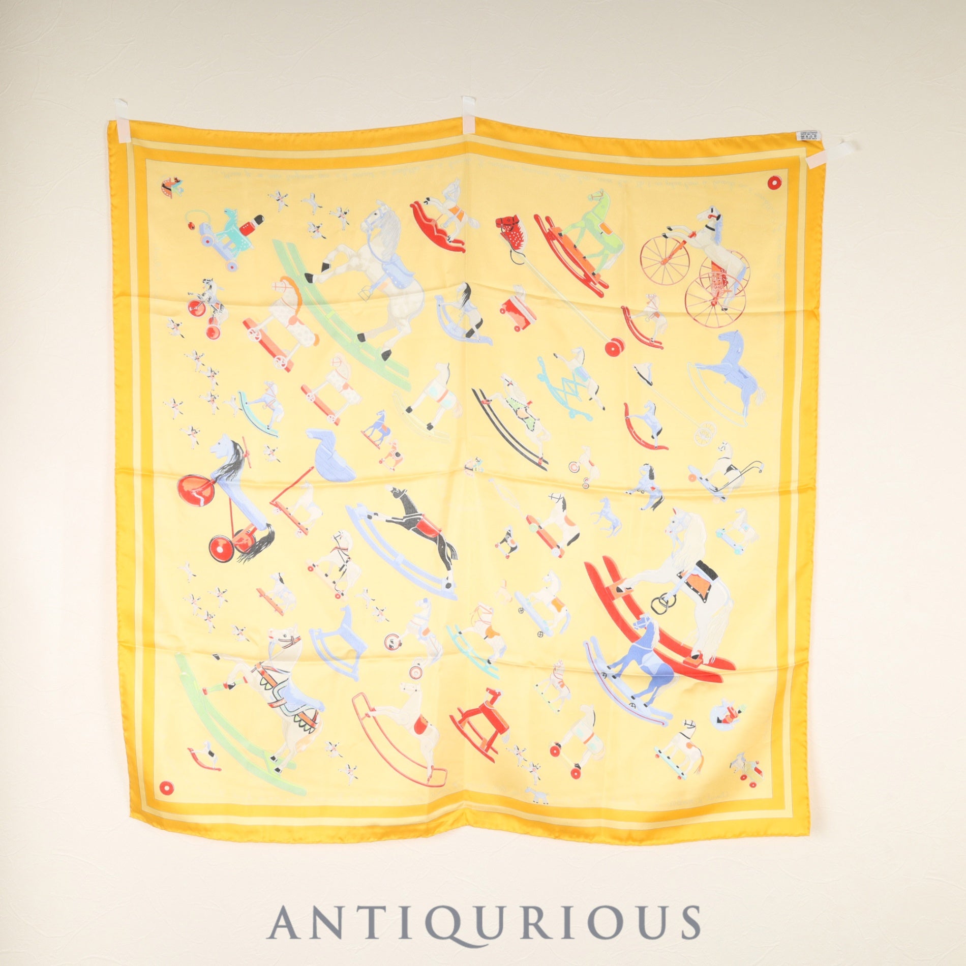 エルメス スカーフ カレ90 お馬の話をして SILK100%