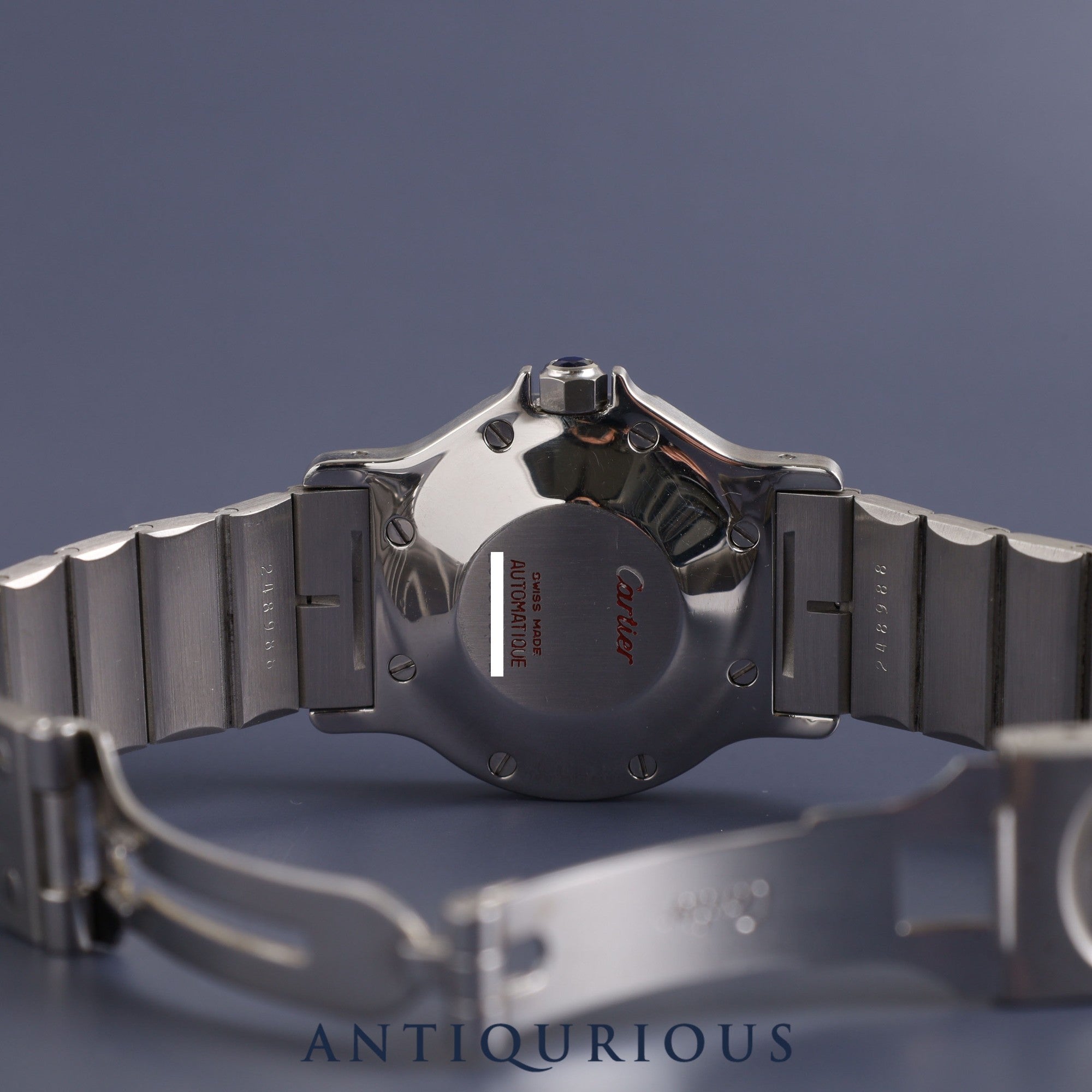 カルティエ サントス オクタゴンLM 自動巻き Cal.2671 SS SS グレー文字盤 オーバーホール済み