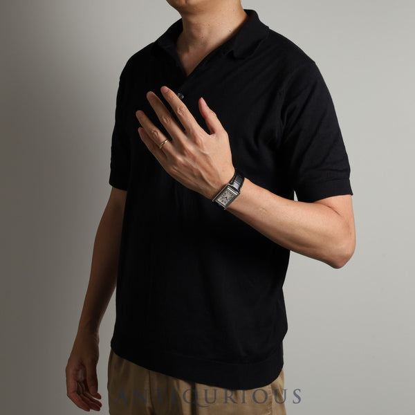 Cartier Tank Basculante LM W1011358 / 2390 Manual winding Cal.060 SS Leather Genuine buckle (SS) White guilloche dial Box