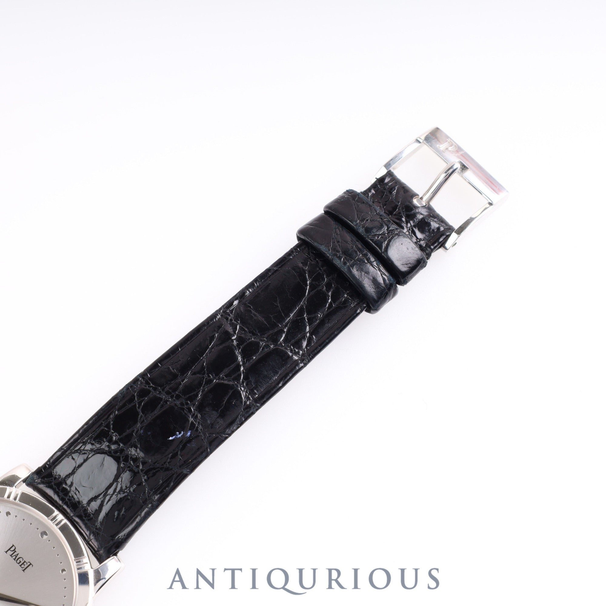 Piaget Dancer 84023 Quartz Cal.-WG Genuine Leather Strap Genuine Buckle (750) Silver Dial 31.2mm Box