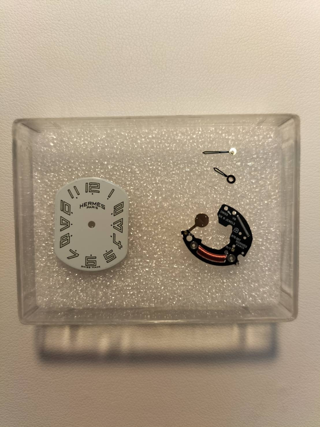 Hermes Rally RA1.220 Quartz Cal.976.001 SS/GP SS/GP White Dial Overhauled