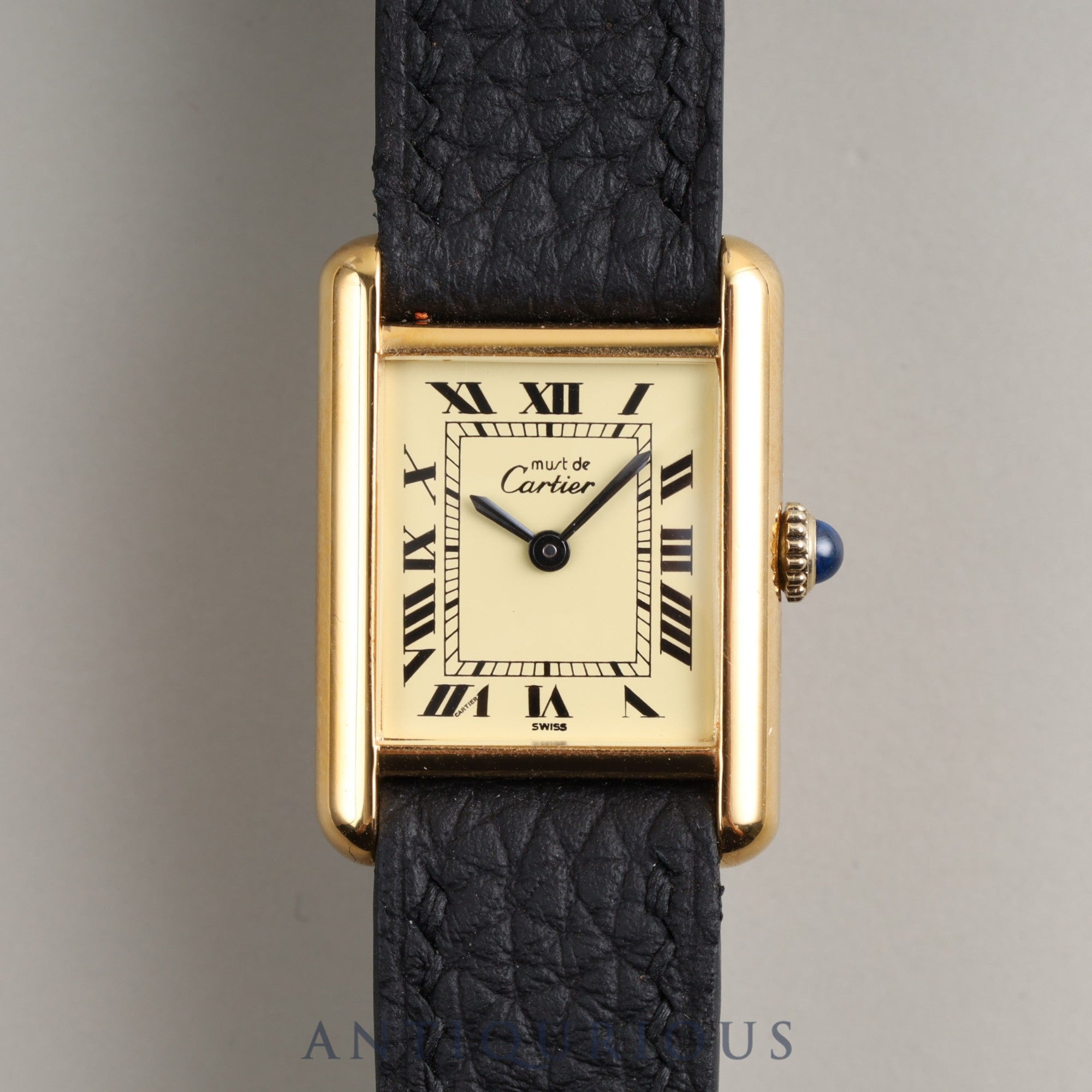 カルティエ マストタンクSM 手巻き アイボリー SWISS文字盤 新品仕上げ済み