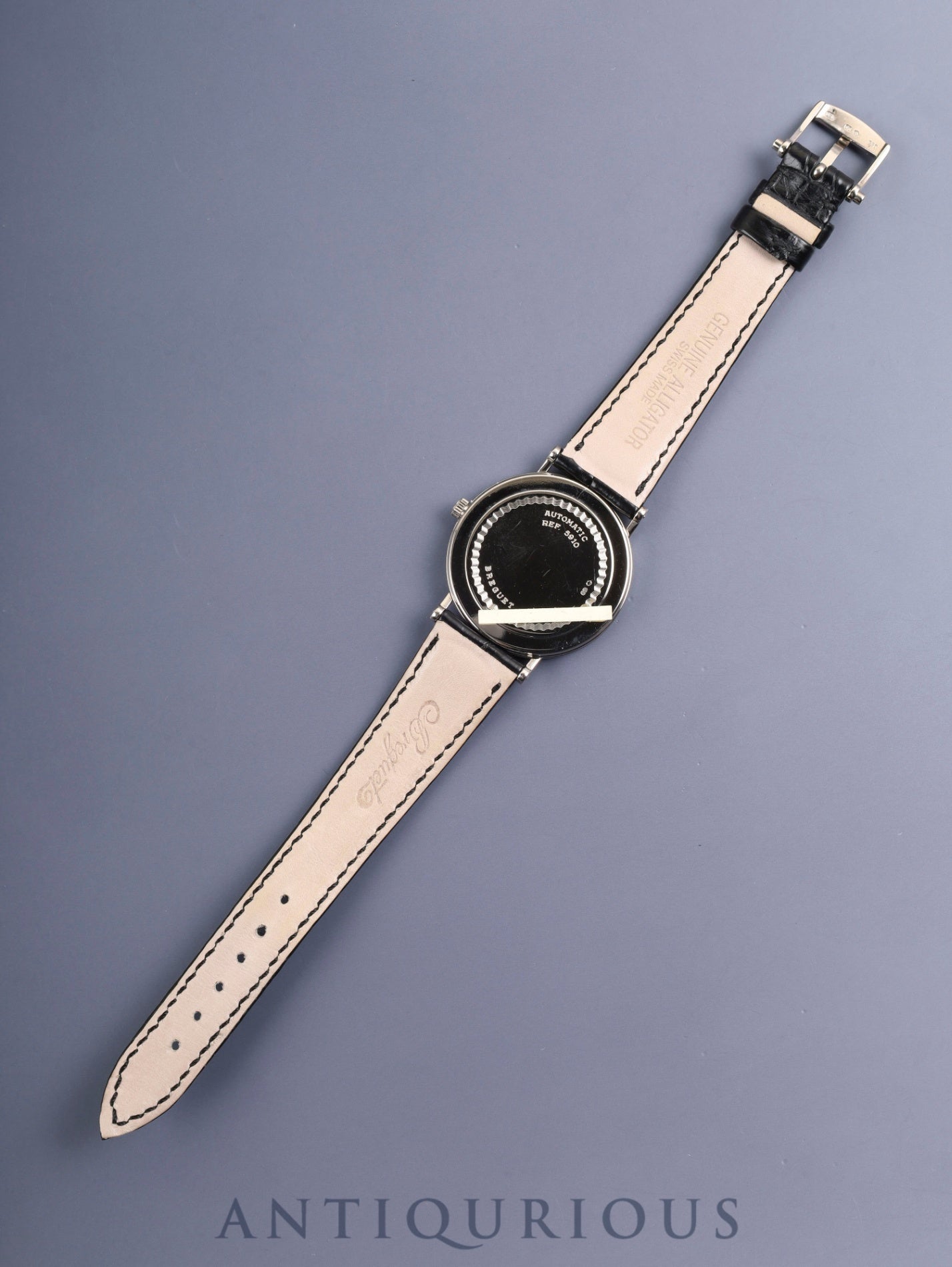 ブレゲ クラシック ツインバレル 5910BB.15.984 自動巻き Cal.591 750WG 純正革ベルト 純正尾錠(750WG)シルバー文字盤 箱 冊子 保証書(2002年)オーバーホール済み