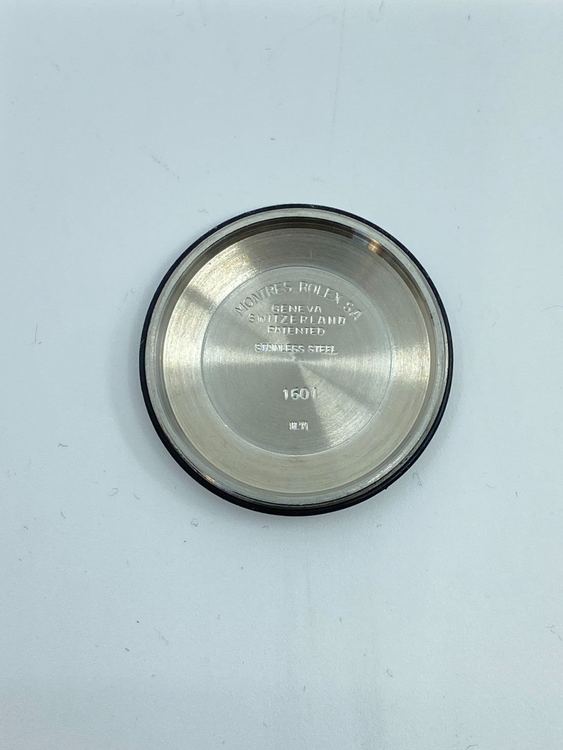 Rolex Datejust 1601 Wide Boy Automatic Caliber 1570 Stainless Steel/White Steel Silver Dial No. 27 (1969) Overhauled