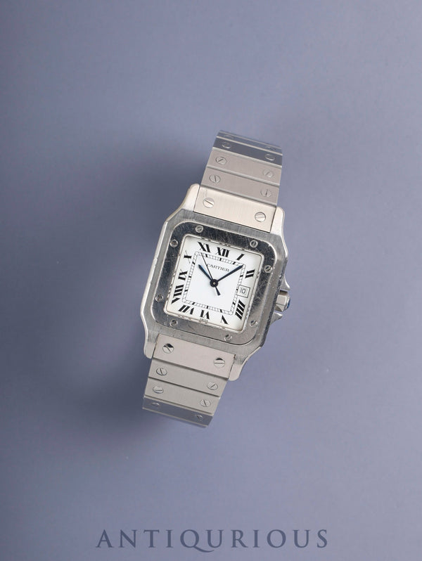 カルティエ サントス ガルベ LM 2960 自動巻き Cal.ETA2671 SS SS ホワイトローマン文字盤 箱 冊子 オーバーホール済み