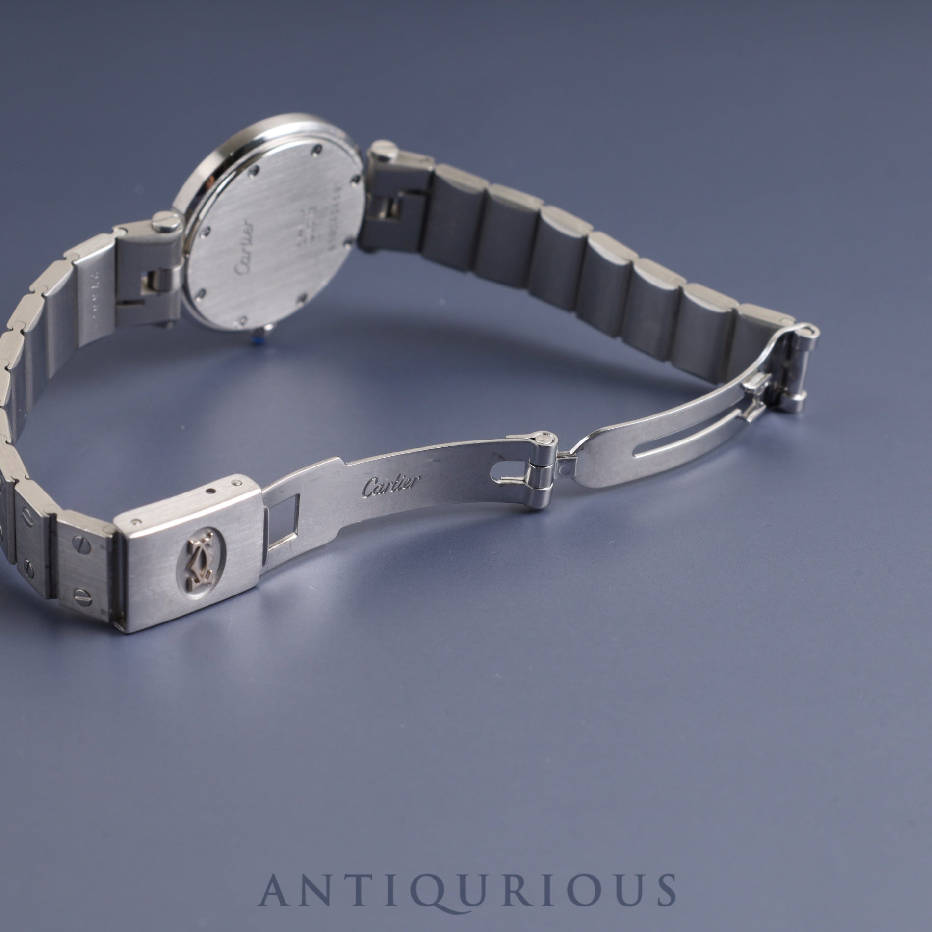 Cartier Santos Vendome SM 8192 Quartz SS SS Ghost (Gray) Dial Complete service (full maintenance) completed at Cartier boutique