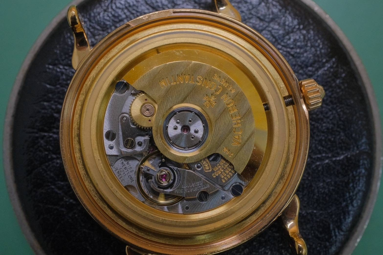 Vacheron Constantin Tour de Ile 48100/000R-3 Automatic Caliber 1190 750PG Leather Strap with Genuine Buckle (750PG) Ivory Dial Overhauled