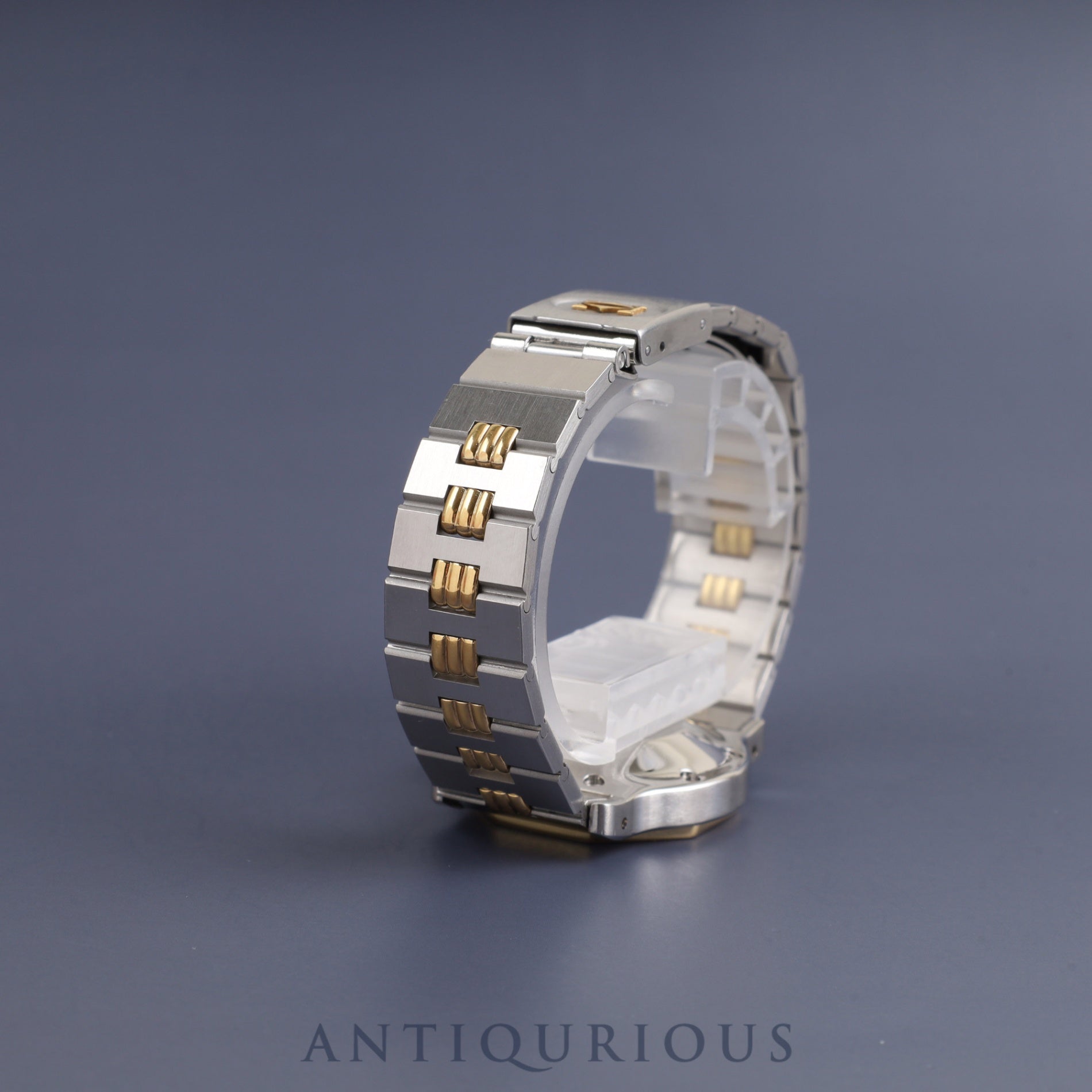 Cartier Santos Octagon LM 2966 Automatic, Stainless Steel/Yellow Gold, White Roman Dial, Booklet, Completely Serviced at a Cartier Boutique