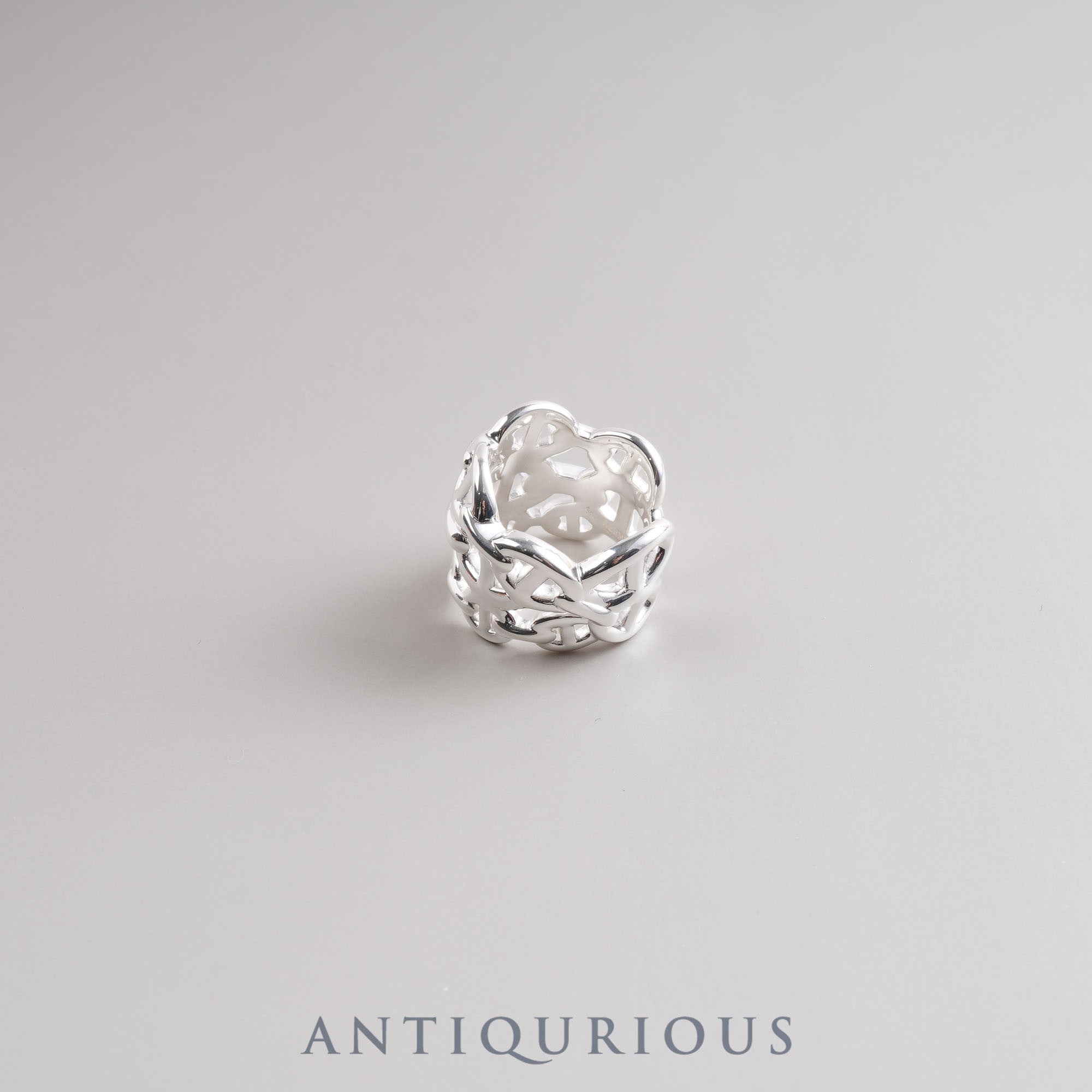 Hermes Ring Chaine d'Ancre Anchaine GM #55 SV925 Box